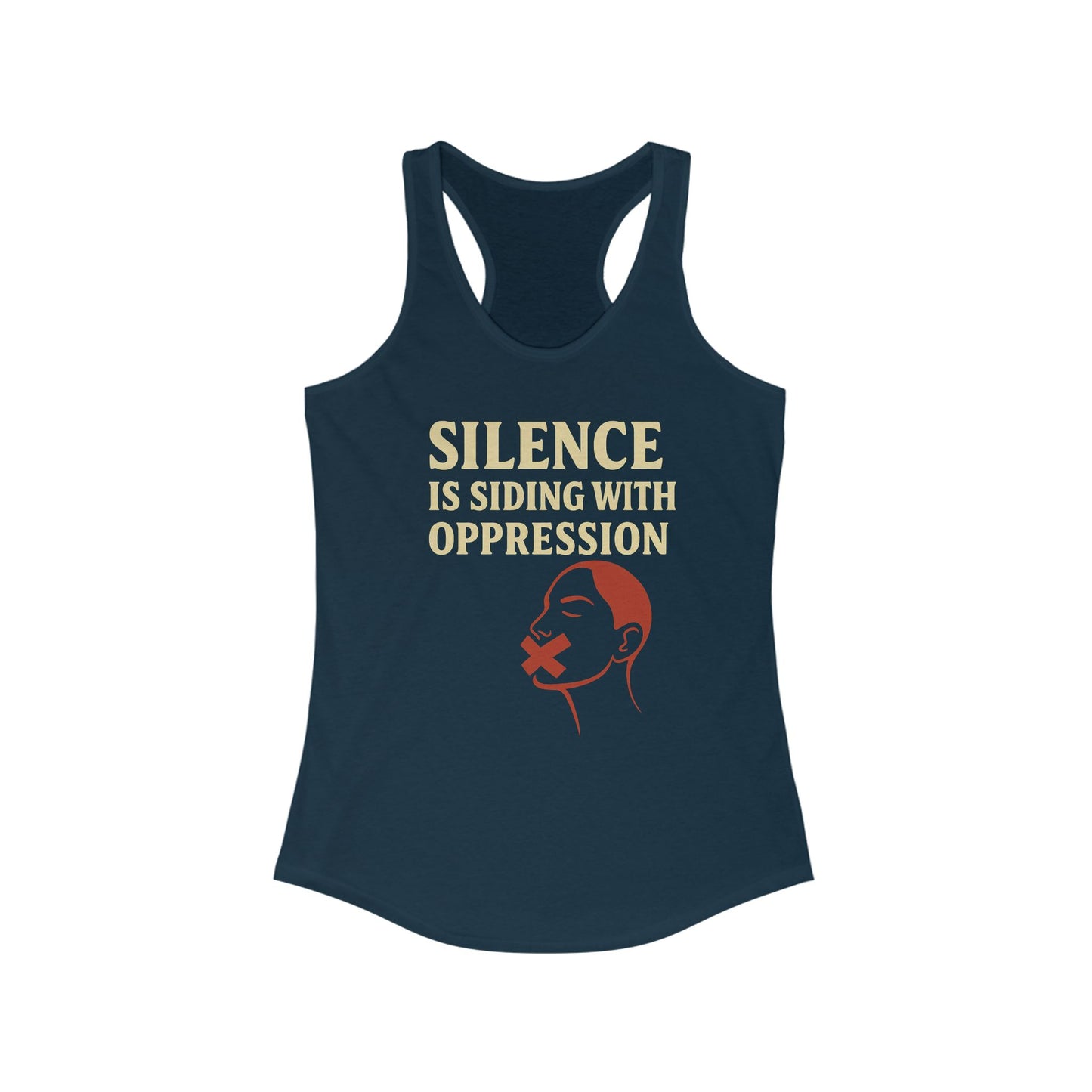 Bun Dem Summer Empowering Women's Racerback Tank Top Empire Edition  - Silence is Siding with Oppression, Feminist Apparel, Activist Wear, Workout Top, Gift for Her
