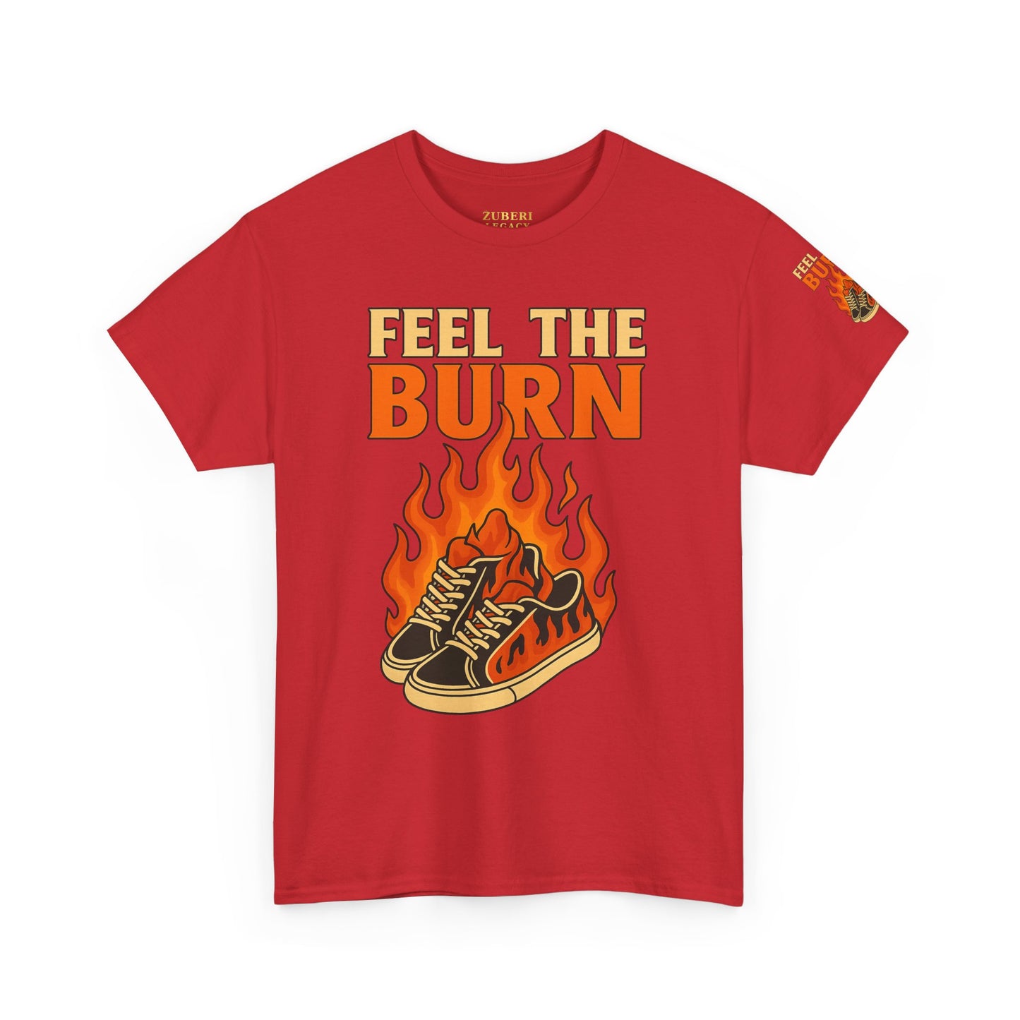 Bun Dem Summer "Feel the Burn" Unisex Heavy Cotton Tee Empire Edition - Trendy Workout Tee, Fitness Apparel, Motivational Shirt, Casual Wear, Gift for Athletes