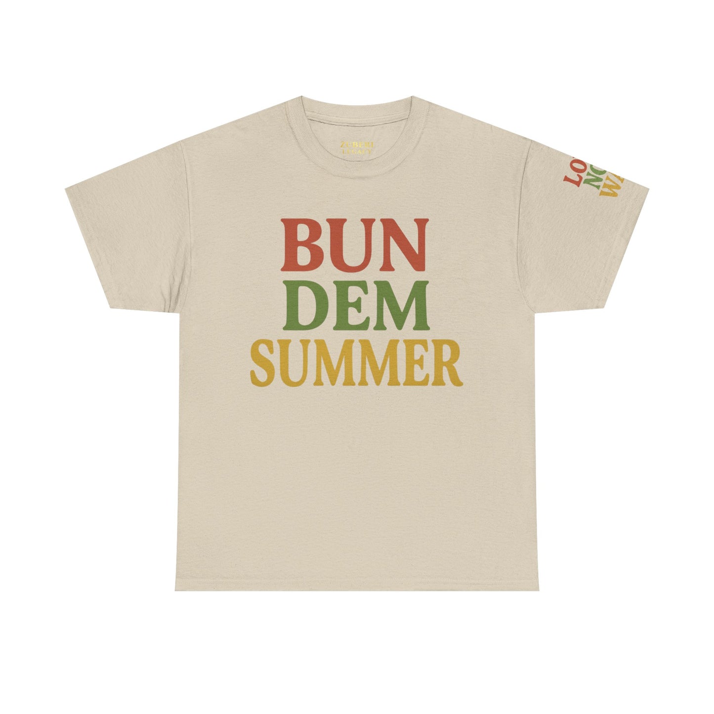 'Bun Dem Summer' Unisex Heavy Cotton Tee with and 'Love Not War' Design – Casual Summer Shirt, Gifts for Music Lovers, Festival Wear, [...]