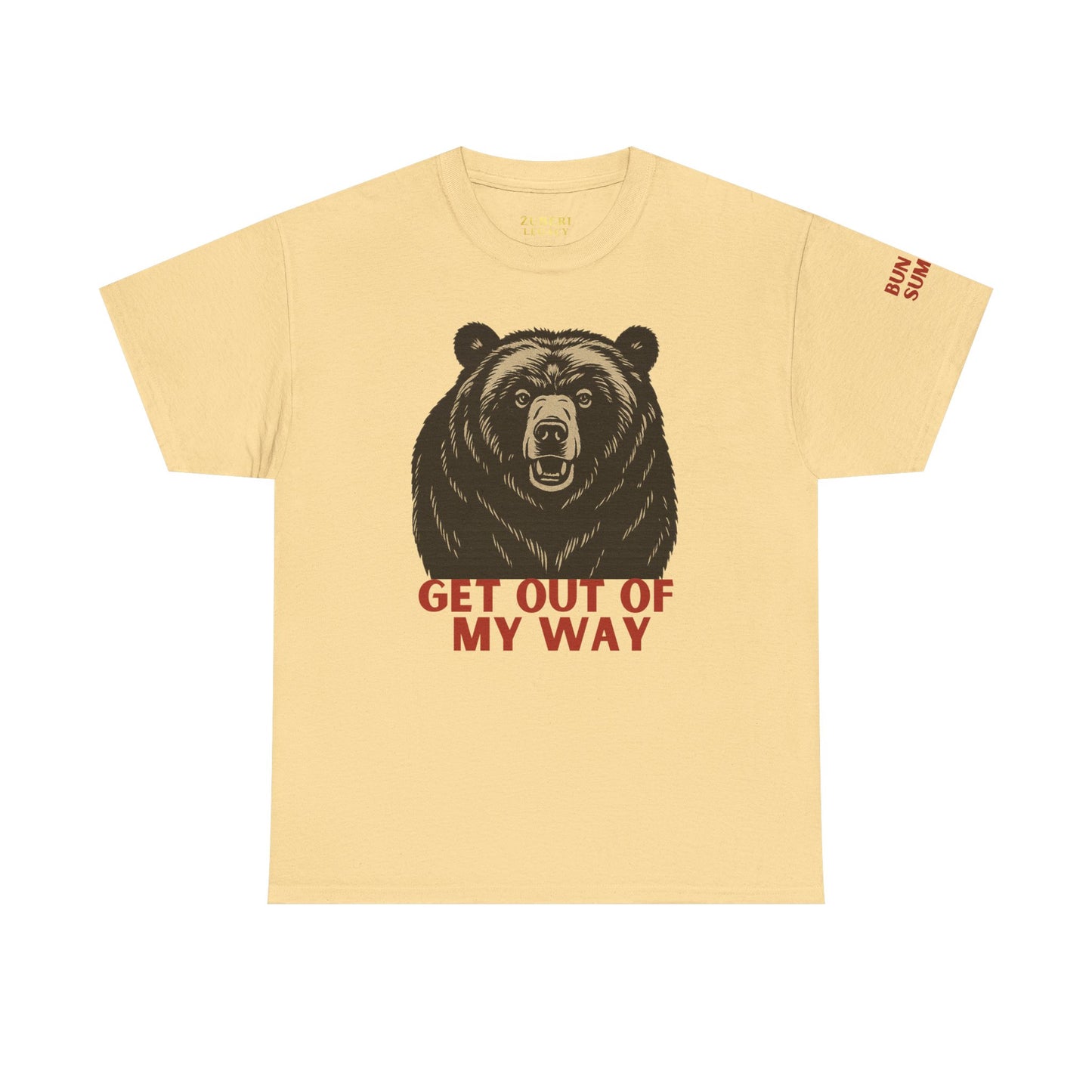 Bun Dem Summer Wild Spirit Graphic Tee, Get Out of My Way Shirt Empire Edition, Unisex Cotton Top, Bear Print T-shirt, Summer Vibes Fashion