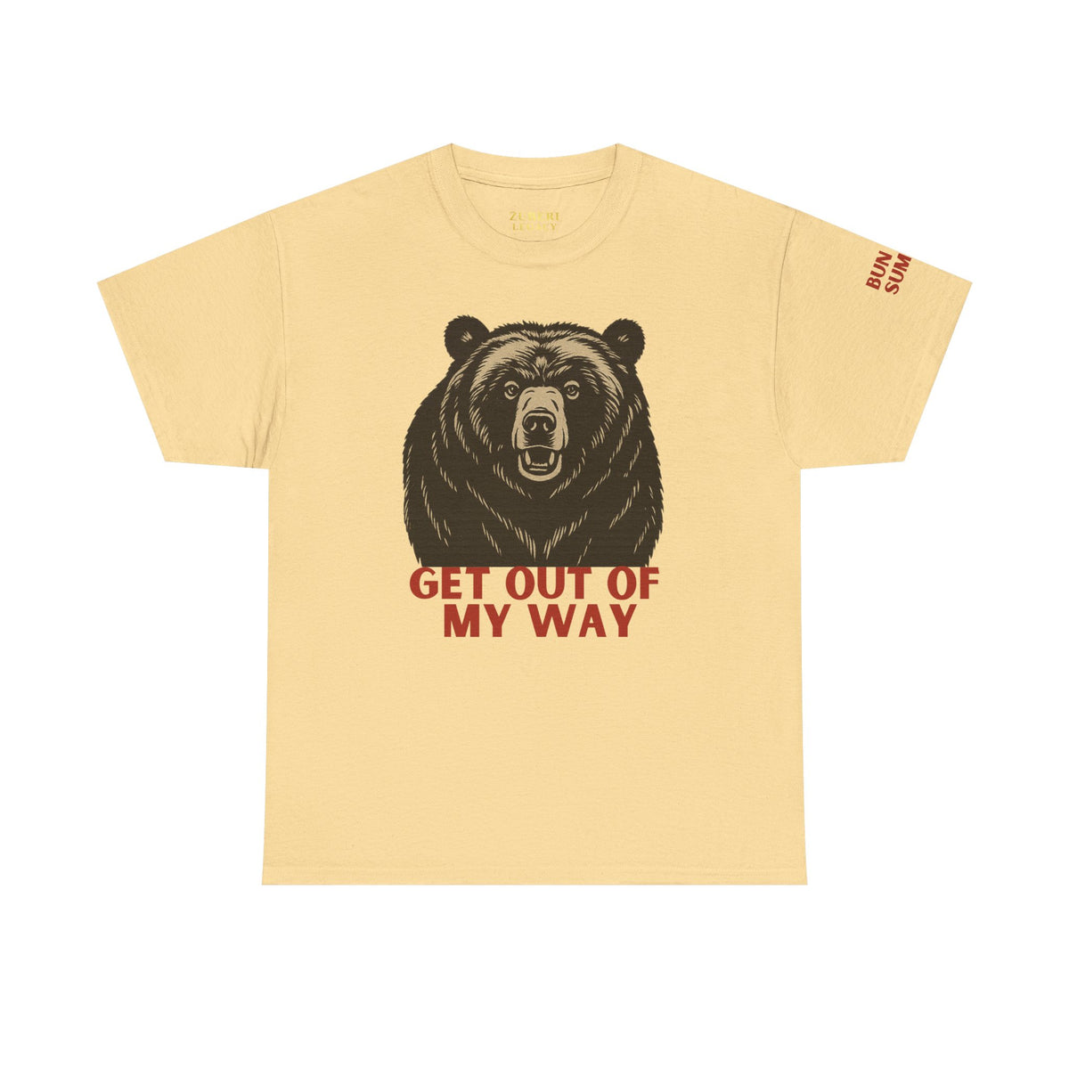 Bun Dem Summer Wild Spirit Graphic Tee, Get Out of My Way Shirt Empire Edition, Unisex Cotton Top, Bear Print T-shirt, Summer Vibes Fashion