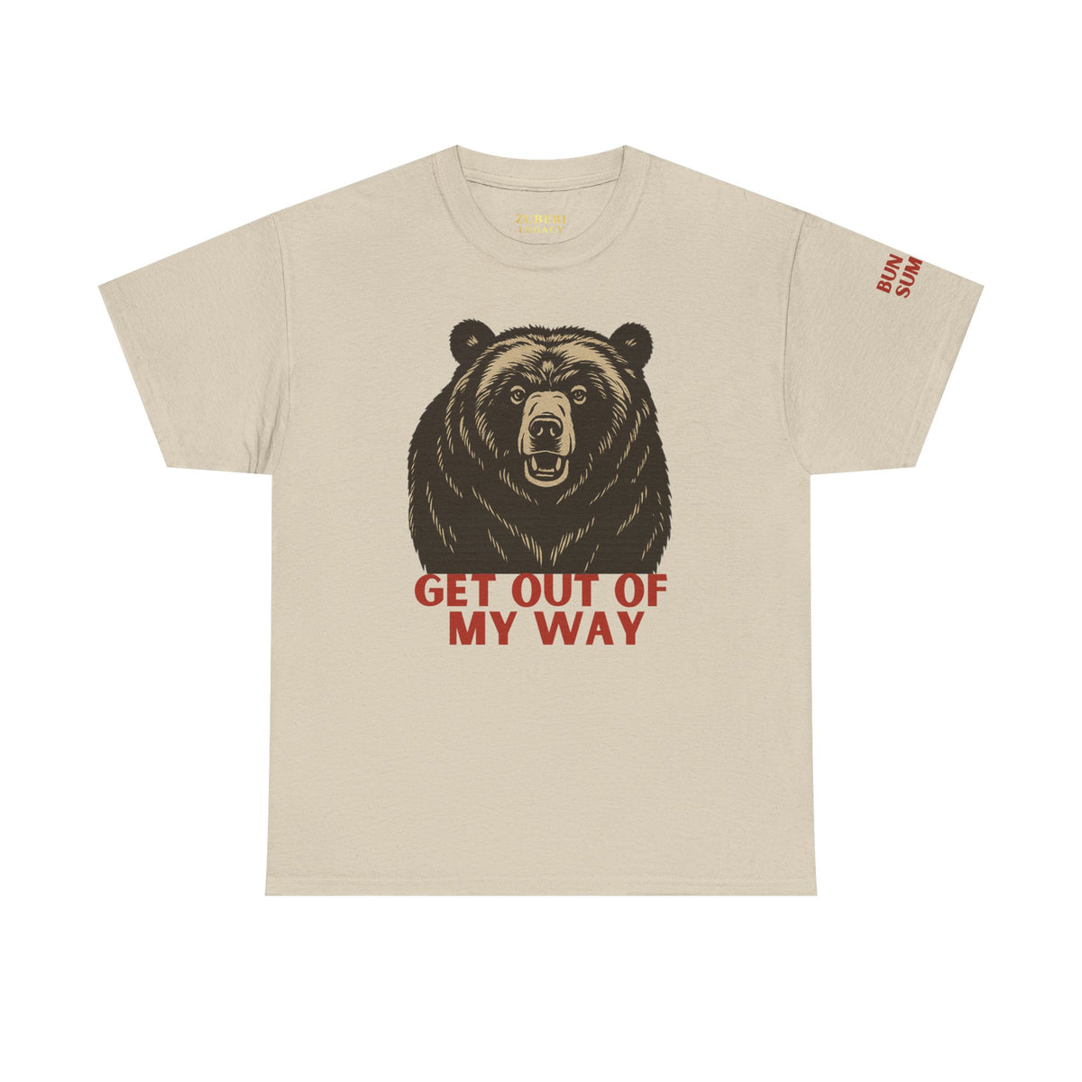 Bun Dem Summer Wild Spirit Graphic Tee, Get Out of My Way Shirt Empire Edition, Unisex Cotton Top, Bear Print T-shirt, Summer Vibes Fashion