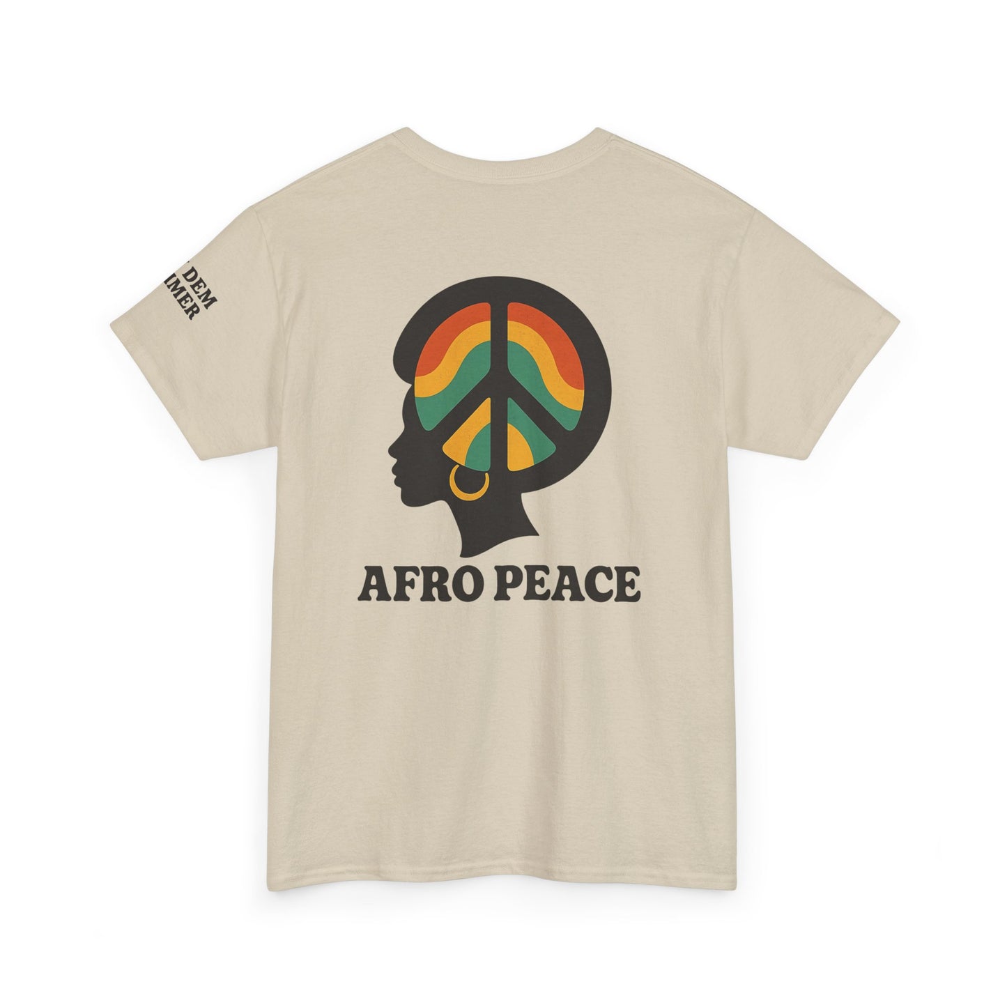 Bun Dem Summer Afro Peace Unisex Tee, Empire Edition Afrocentric Cotton T-Shirt, Peace Sign Shirt, Black History Month Apparel, Gift for Activists, Cultural Pride Wear
