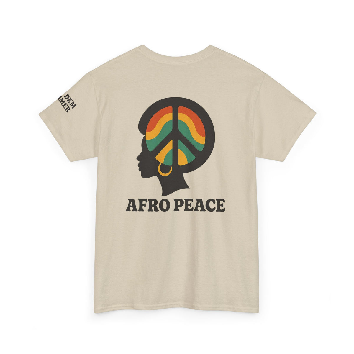 Bun Dem Summer Afro Peace Unisex Tee, Empire Edition Afrocentric Cotton T-Shirt, Peace Sign Shirt, Black History Month Apparel, Gift for Activists, Cultural Pride Wear