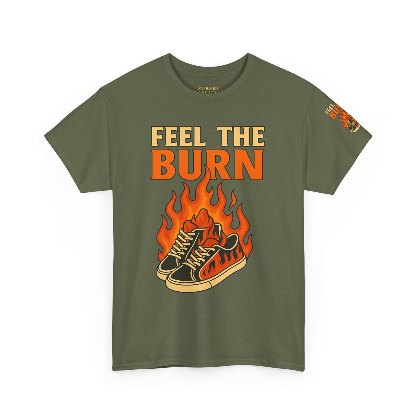 Bun Dem Summer "Feel the Burn" Unisex Heavy Cotton Tee Empire Edition - Trendy Workout Tee, Fitness Apparel, Motivational Shirt, Casual Wear, Gift for Athletes