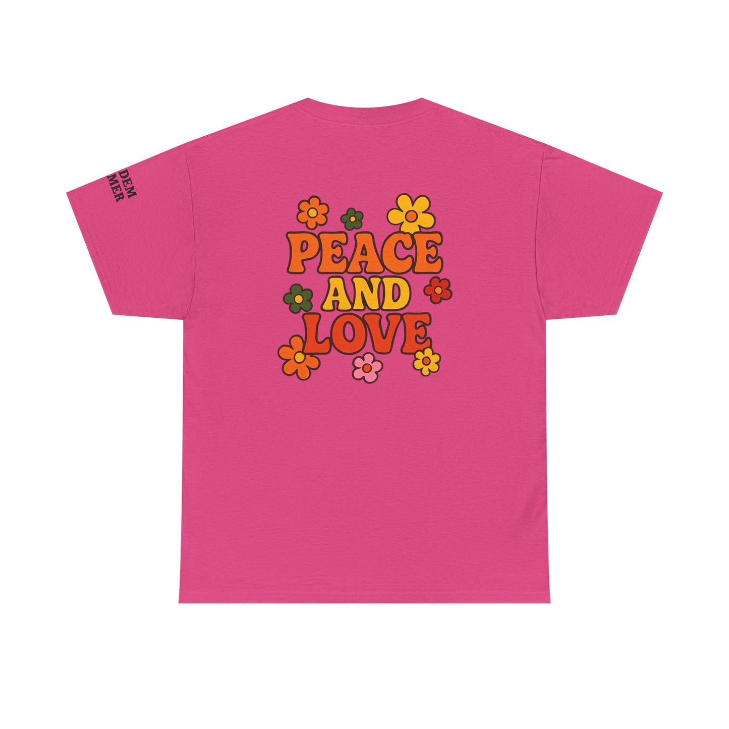 Summer Vibes Unisex Tee | Peace & Love Graphic Shirt, Casual Summer Outfit, Festival Wear, Gift for Friends, Retro Style