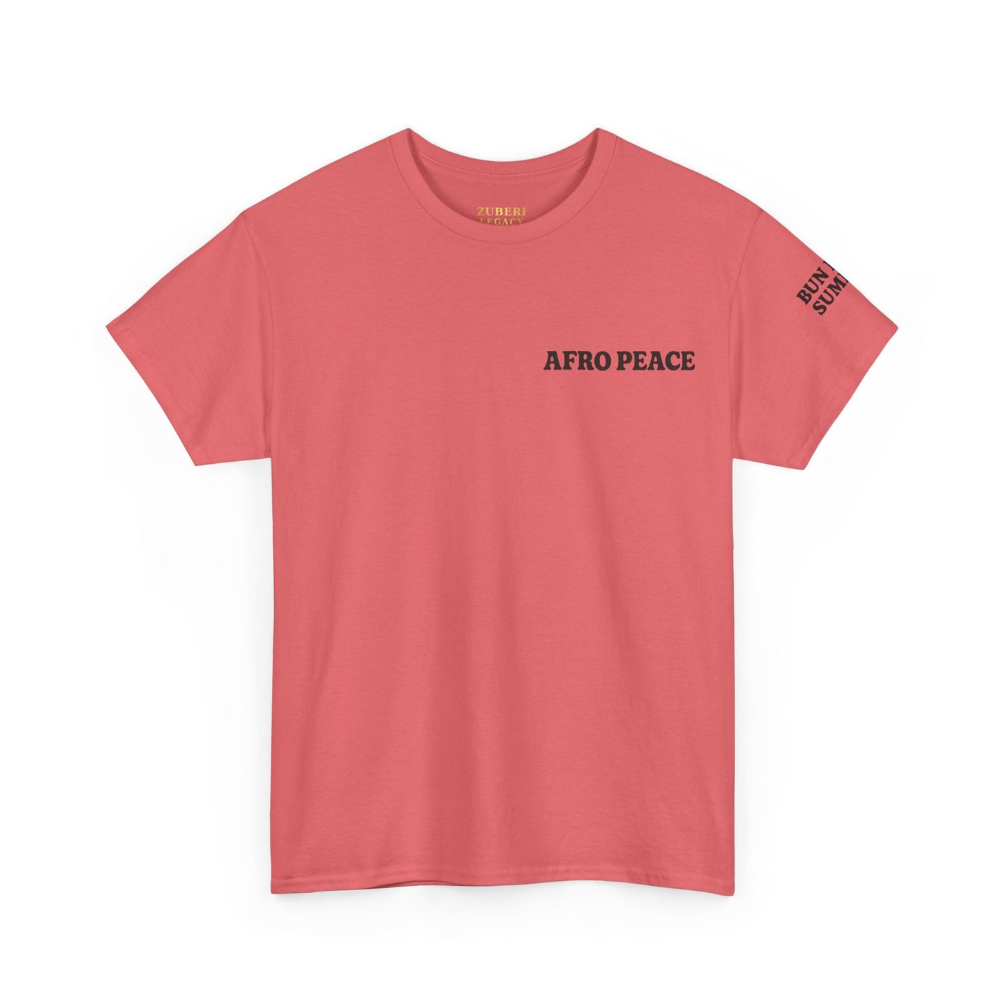 Bun Dem Summer Afro Peace Unisex Tee, Empire Edition Afrocentric Cotton T-Shirt, Peace Sign Shirt, Black History Month Apparel, Gift for Activists, Cultural Pride Wear