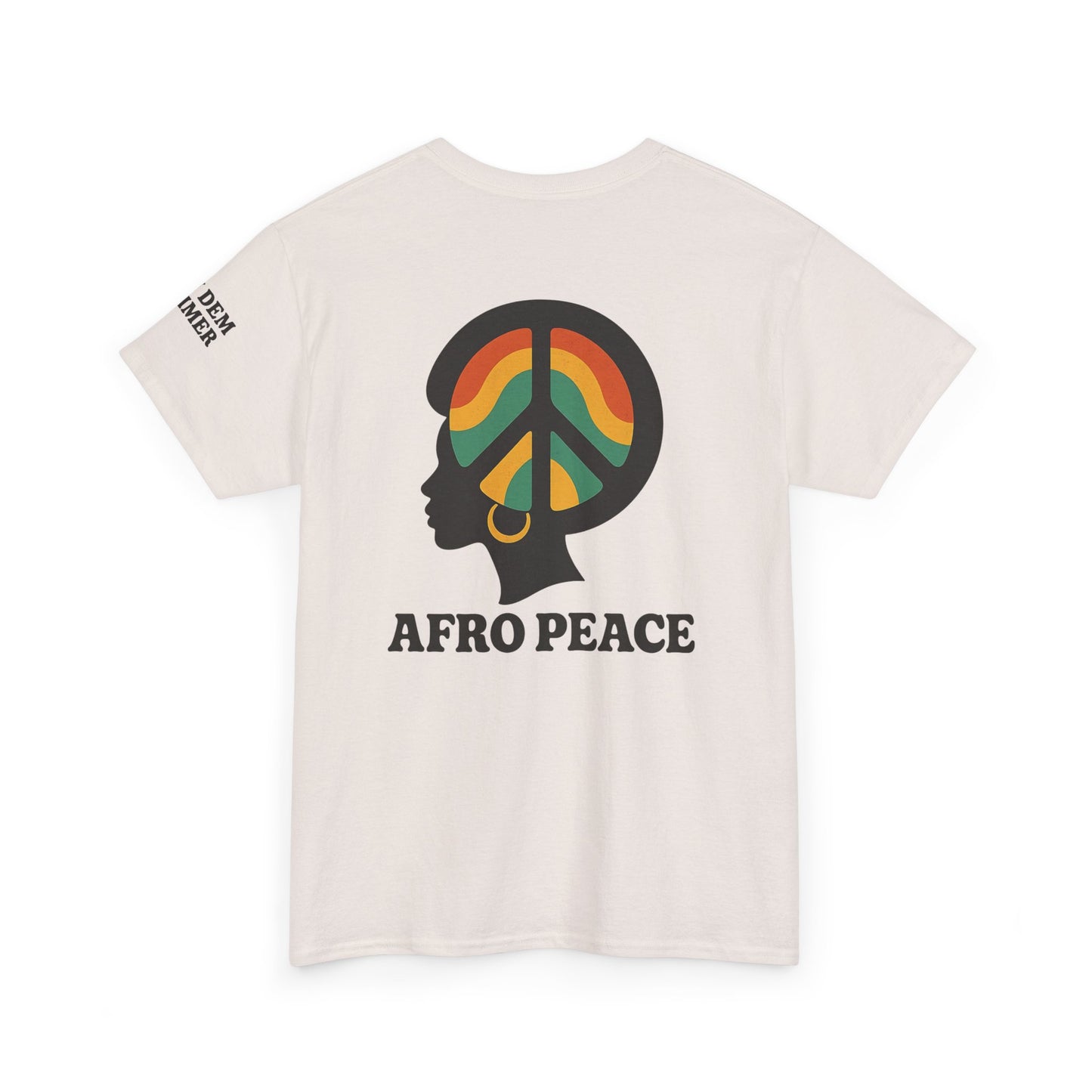 Bun Dem Summer Afro Peace Unisex Tee, Empire Edition Afrocentric Cotton T-Shirt, Peace Sign Shirt, Black History Month Apparel, Gift for Activists, Cultural Pride Wear