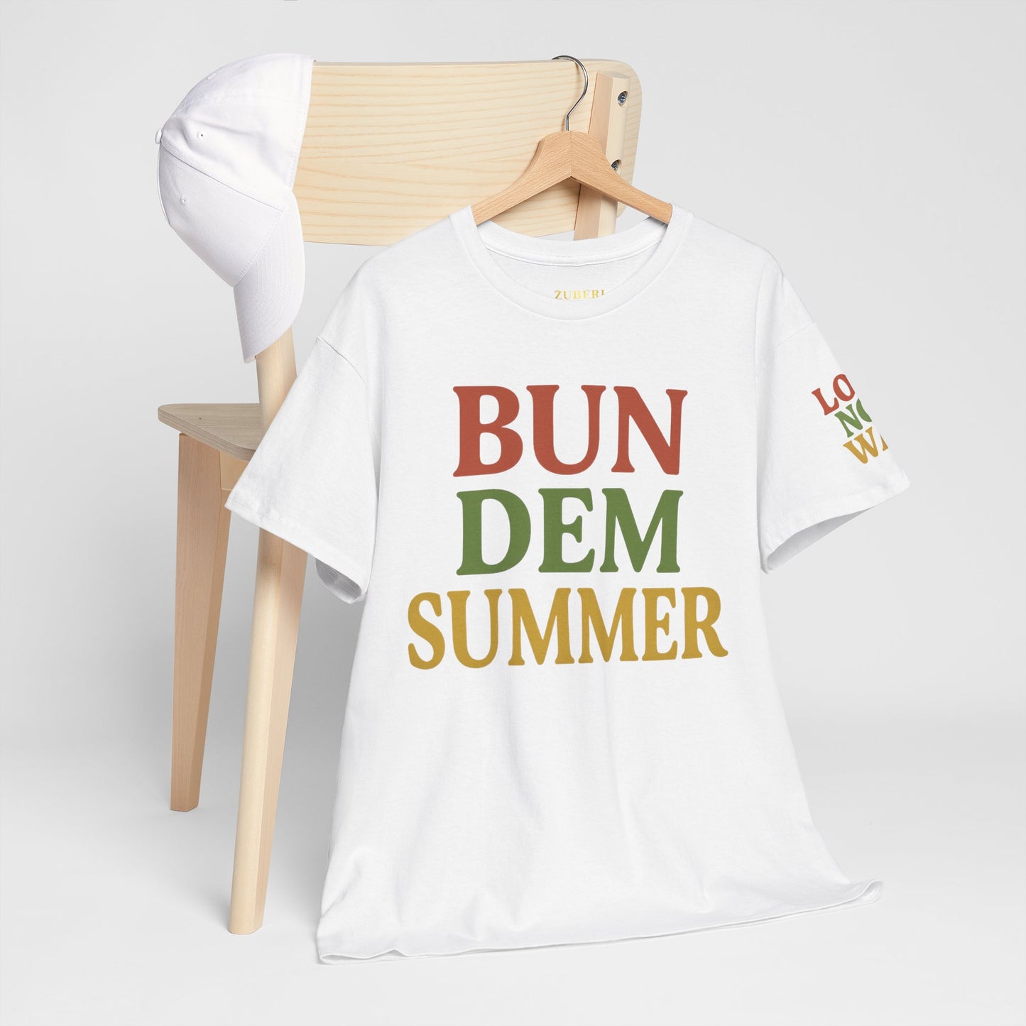 'Bun Dem Summer' Unisex Heavy Cotton Tee with and 'Love Not War' Design – Casual Summer Shirt, Gifts for Music Lovers, Festival Wear, [...]