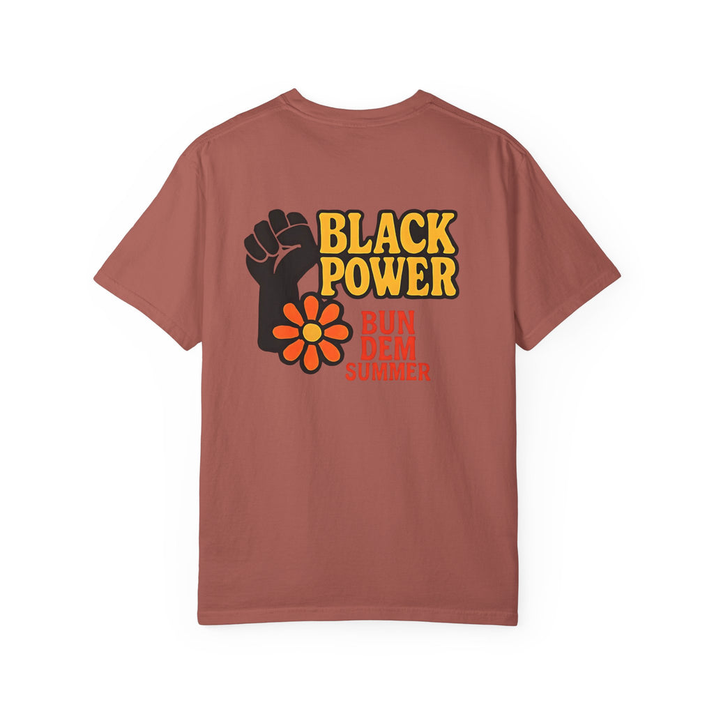 Bun Dem Summer - Black Power Unisex Statement T-Shirt Empire Edition, Summer Fashion, Casual Wear, Ideal for Pride, Activism & Celebration