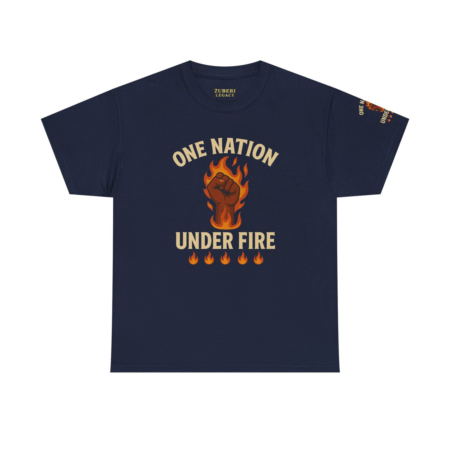 Bun Dem Summer Unisex Heavy Cotton Tee - One Nation Under Fire Empire Edition Graphic Tee, Protest Shirt, Activism Apparel, Gift for Social Justice Warriors