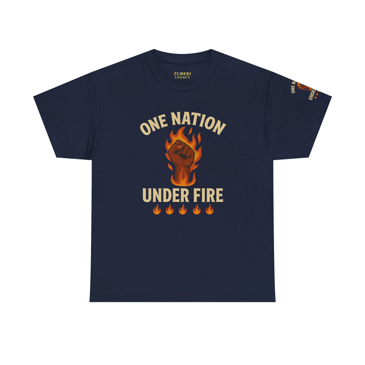 Bun Dem Summer Unisex Heavy Cotton Tee - One Nation Under Fire Empire Edition Graphic Tee, Protest Shirt, Activism Apparel, Gift for Social Justice Warriors