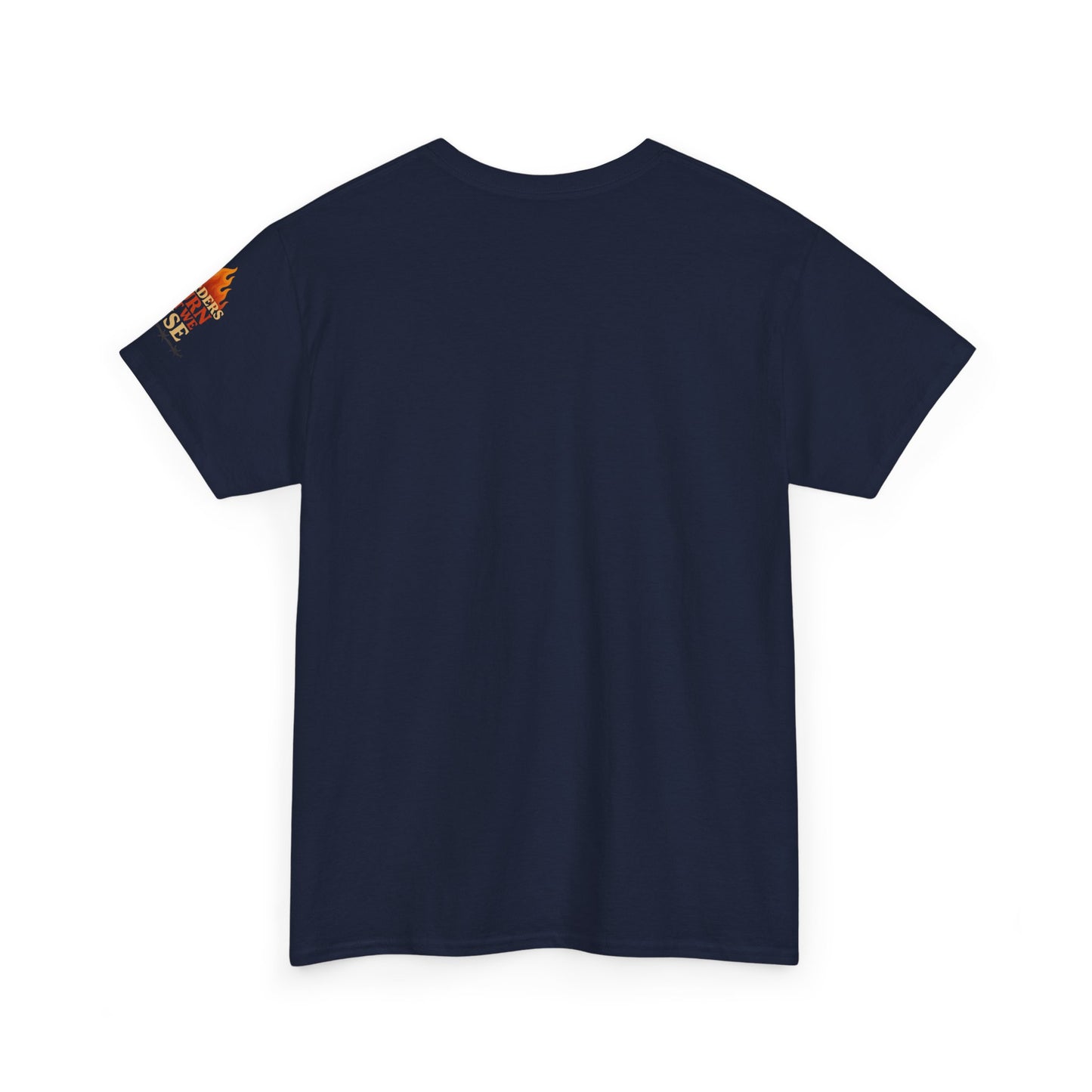 Bun Dem Summer Empowering Unisex Heavy Cotton Tee| Gildan 5000 - "Borders Burn But We Rise" Empire Edition - Activism Fashion, Statement Shirt, Gift for Allies, Equality