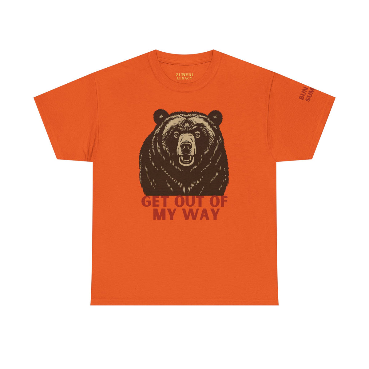 Bun Dem Summer Wild Spirit Graphic Tee, Get Out of My Way Shirt Empire Edition, Unisex Cotton Top, Bear Print T-shirt, Summer Vibes Fashion