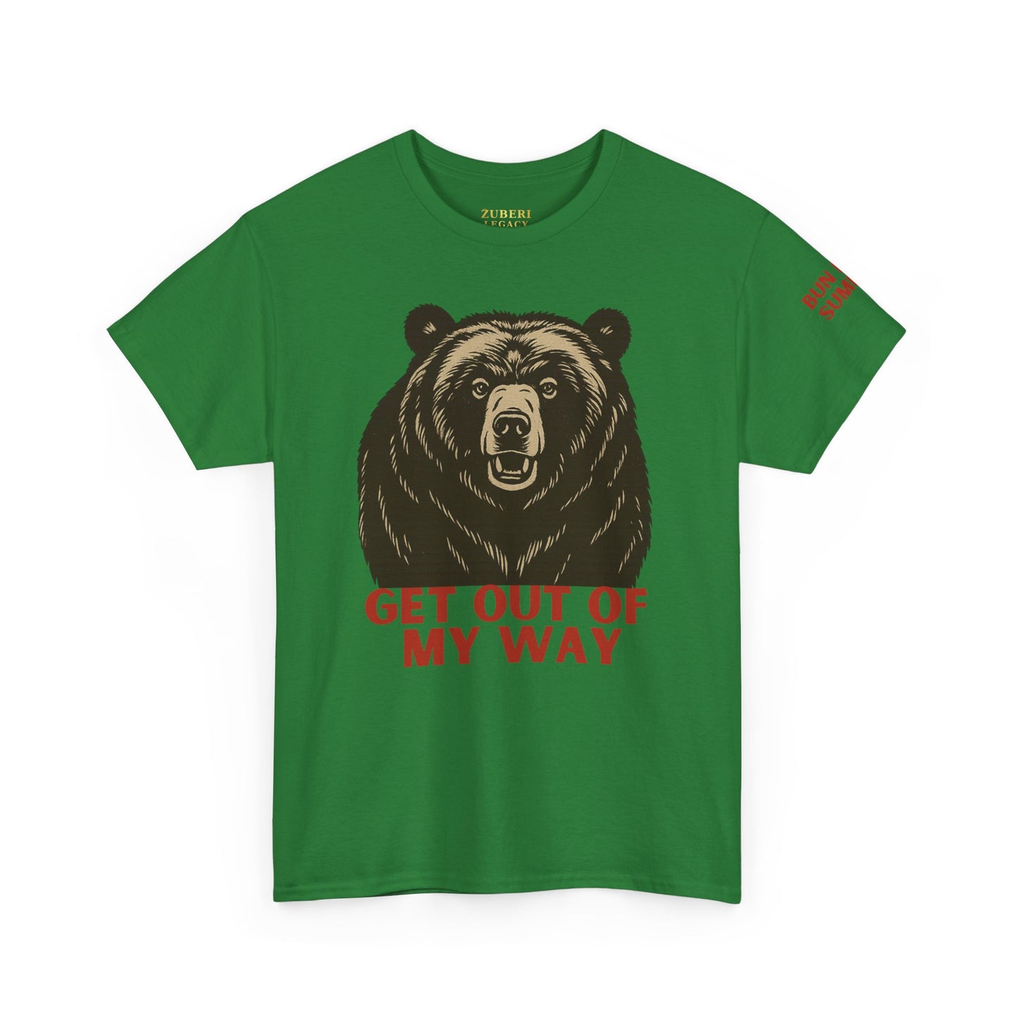 Bun Dem Summer Wild Spirit Graphic Tee, Get Out of My Way Shirt Empire Edition, Unisex Cotton Top, Bear Print T-shirt, Summer Vibes Fashion