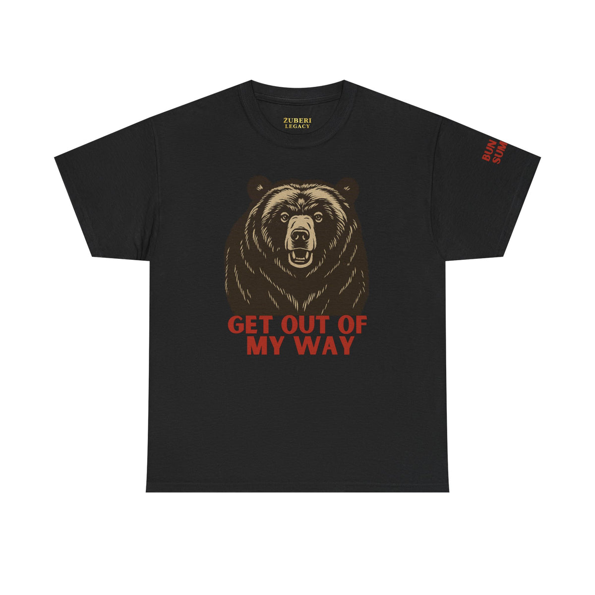 Bun Dem Summer Wild Spirit Graphic Tee, Get Out of My Way Shirt Empire Edition, Unisex Cotton Top, Bear Print T-shirt, Summer Vibes Fashion