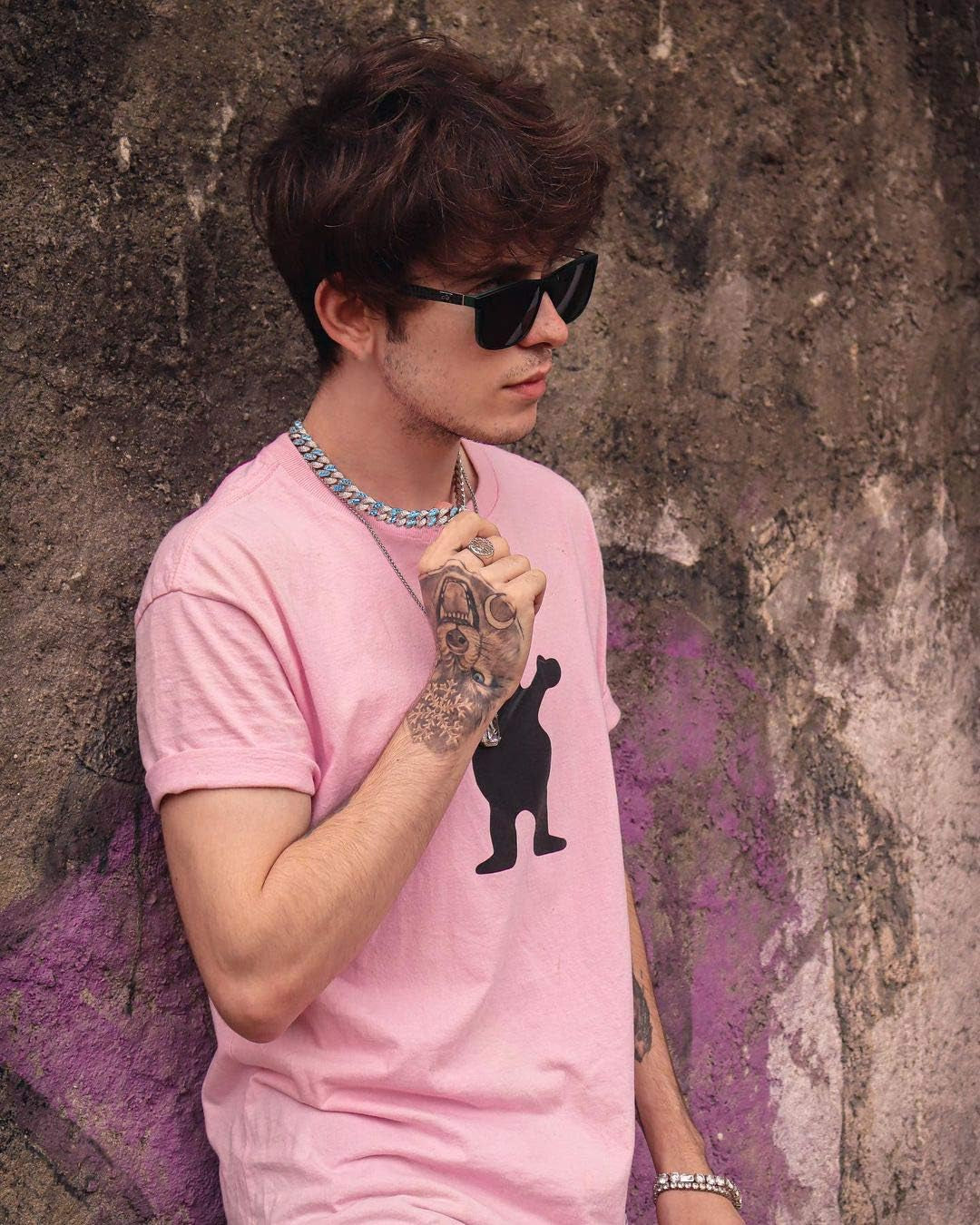 9Mm Miami Cuban Link Necklace Chain 6 Times 14K Gold Plated Iced Out Dupre Cuban Link Colorful Sparkle Shiny Cuban Link Diamonds Chains Choker for Women Men