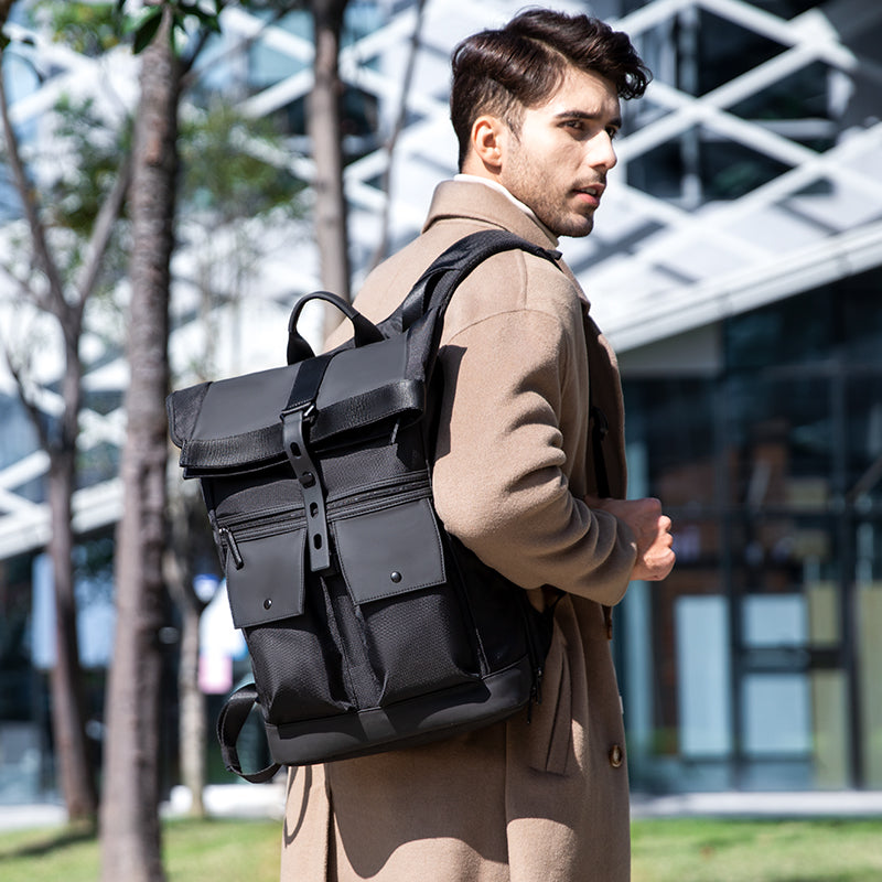 Men'S Casual Business Backpack with Large Capacity