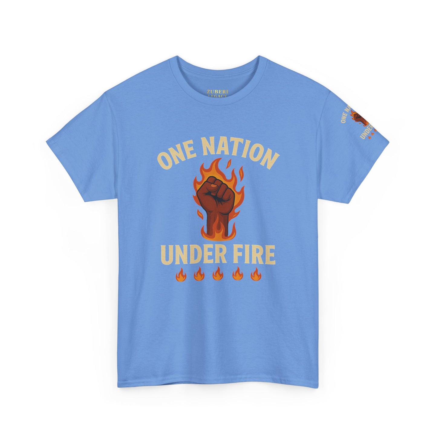 Bun Dem Summer Unisex Heavy Cotton Tee - One Nation Under Fire Empire Edition Graphic Tee, Protest Shirt, Activism Apparel, Gift for Social Justice Warriors
