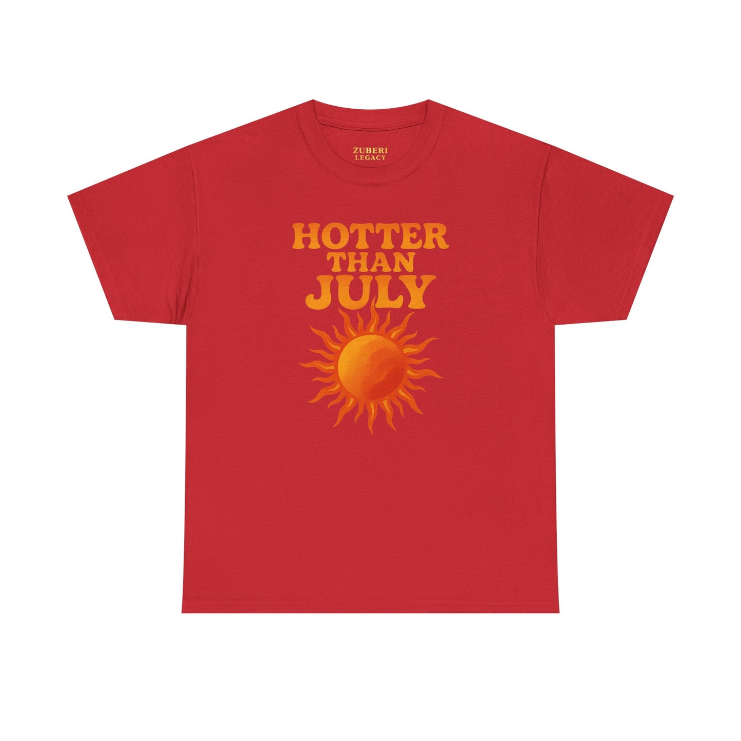 Bun Dem Summer Hotter Than July Unisex Cotton Tee | Summer Empire Edition, Sun Lovers, Casual Wear, Gift for Friends, Trendy Apparel