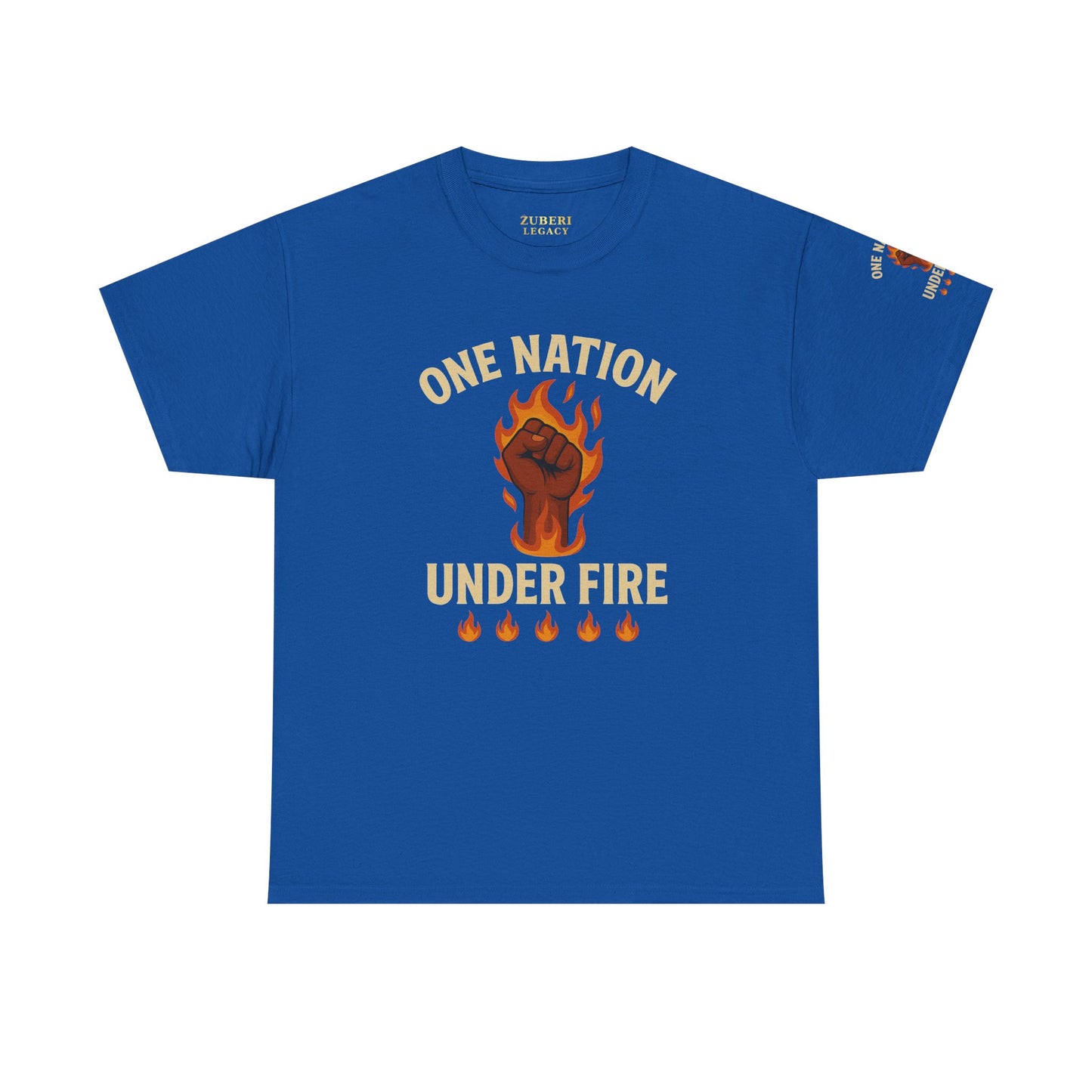 Bun Dem Summer Unisex Heavy Cotton Tee - One Nation Under Fire Empire Edition Graphic Tee, Protest Shirt, Activism Apparel, Gift for Social Justice Warriors