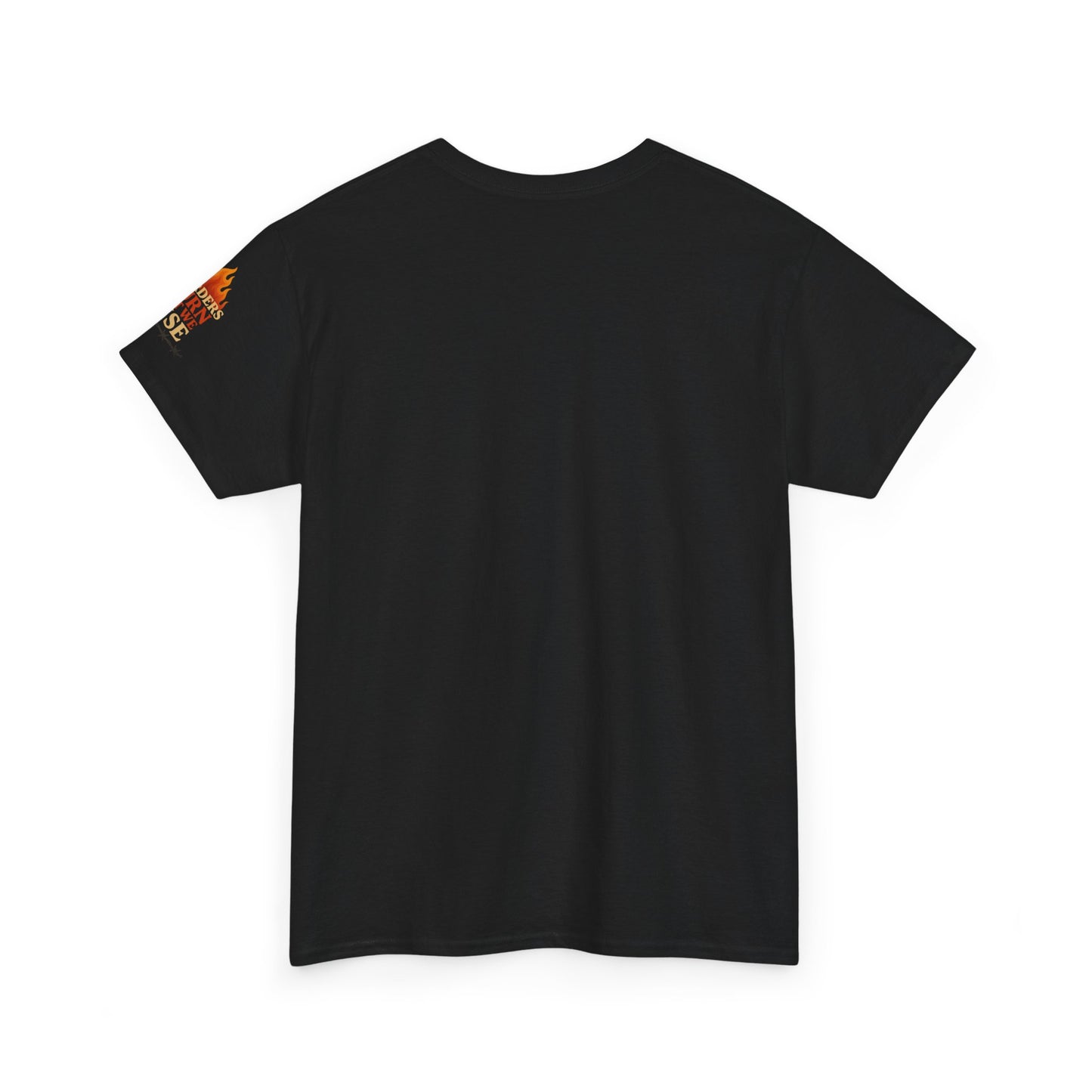 Bun Dem Summer Empowering Unisex Heavy Cotton Tee| Gildan 5000 - "Borders Burn But We Rise" Empire Edition - Activism Fashion, Statement Shirt, Gift for Allies, Equality