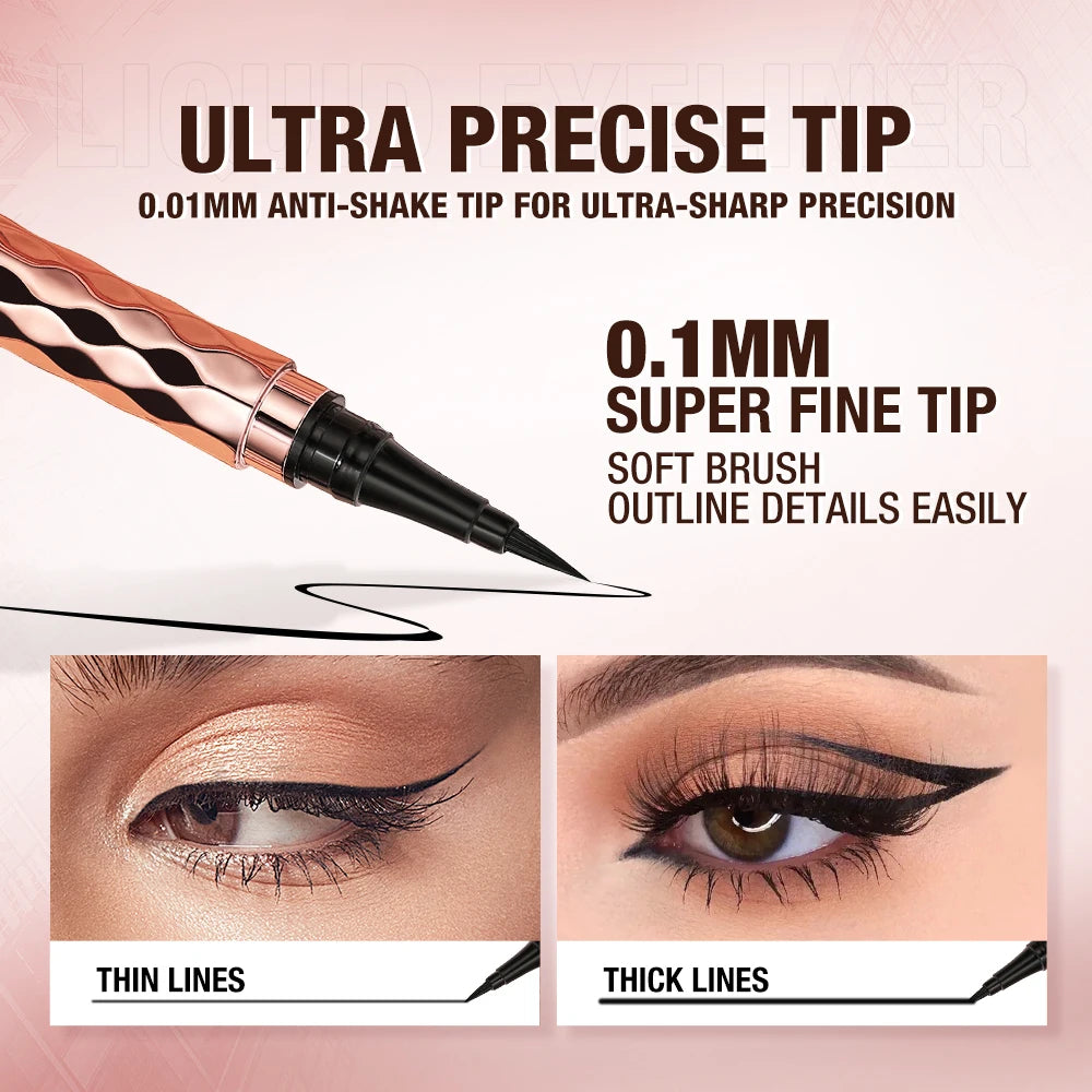 Black Liquid Eyeliner Eye Make up Super Waterproof Long Lasting Eye Liner Easy to Wear Eyes Makeup Cosmetics Tools