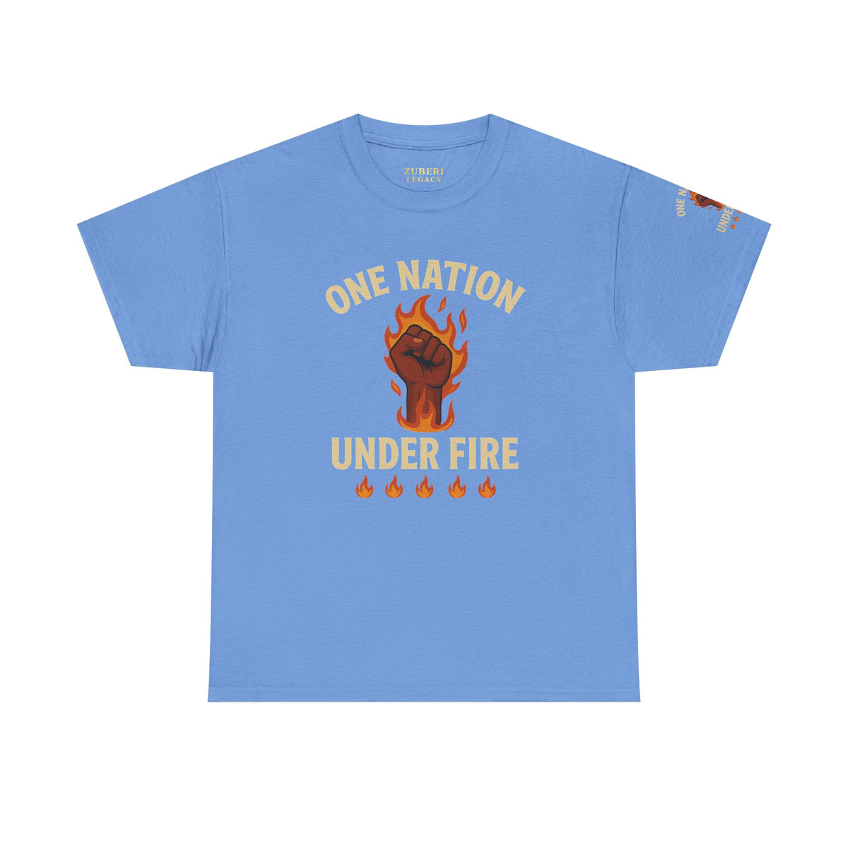 Bun Dem Summer Unisex Heavy Cotton Tee - One Nation Under Fire Empire Edition Graphic Tee, Protest Shirt, Activism Apparel, Gift for Social Justice Warriors