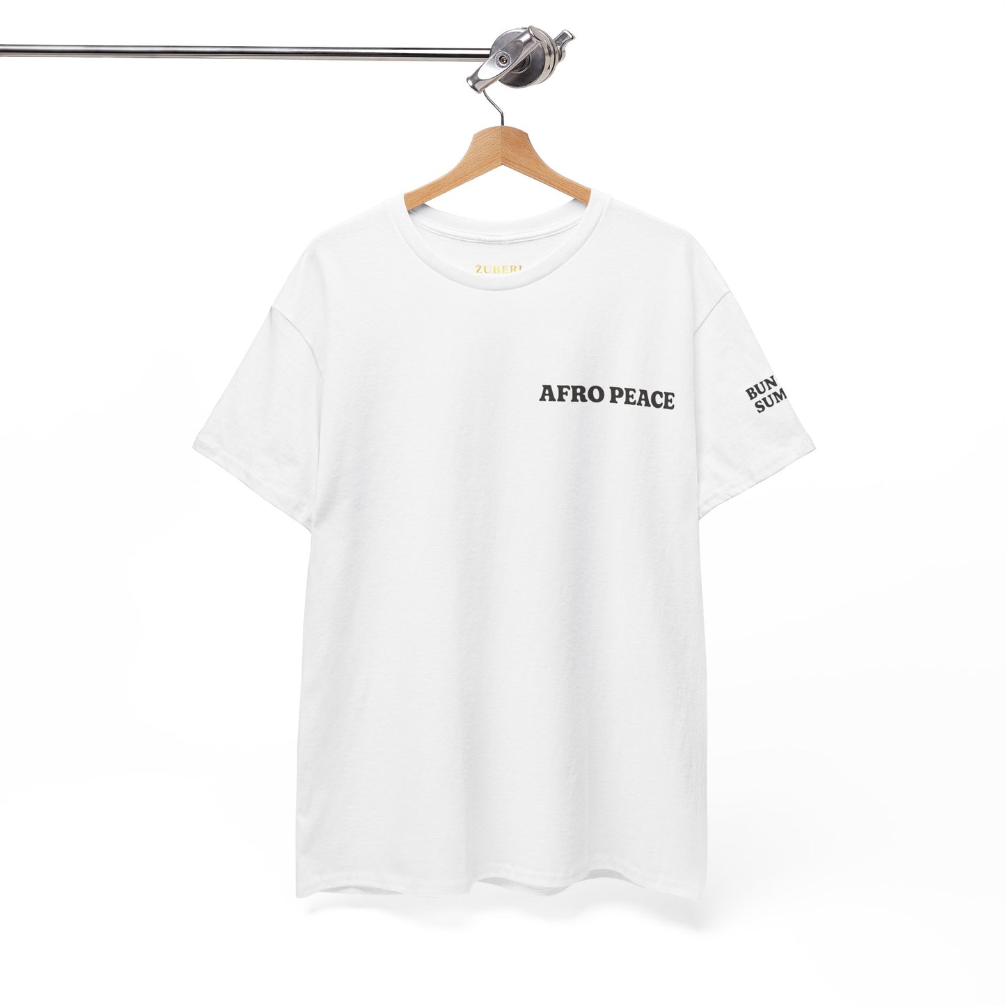 Bun Dem Summer Afro Peace Unisex Tee, Empire Edition Afrocentric Cotton T-Shirt, Peace Sign Shirt, Black History Month Apparel, Gift for Activists, Cultural Pride Wear