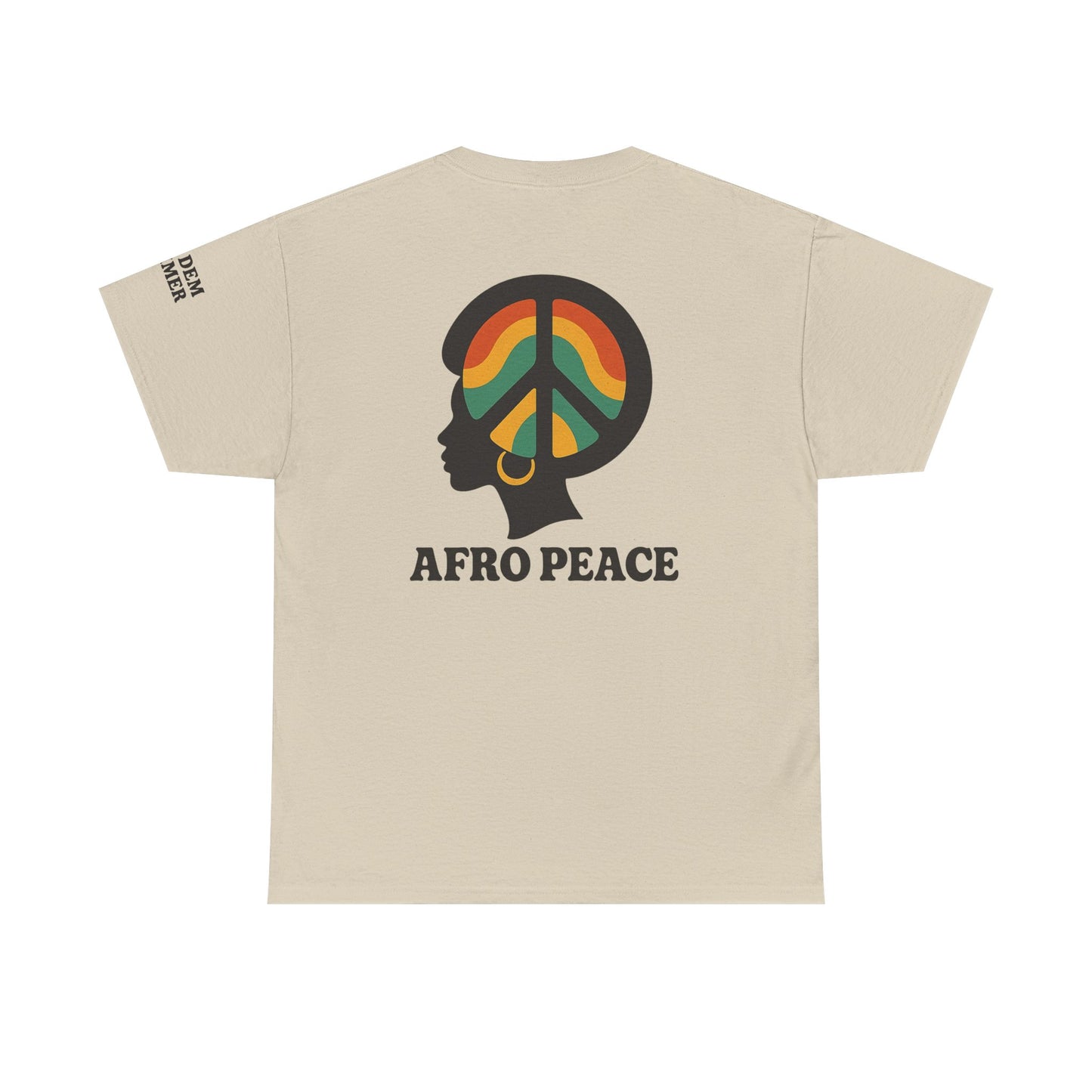 Bun Dem Summer Afro Peace Unisex Tee, Empire Edition Afrocentric Cotton T-Shirt, Peace Sign Shirt, Black History Month Apparel, Gift for Activists, Cultural Pride Wear