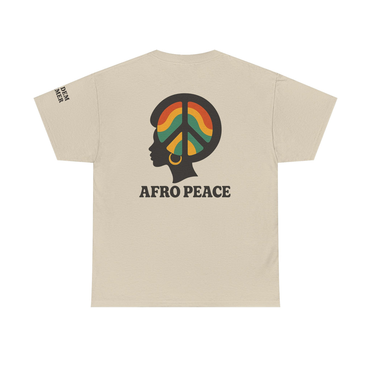 Bun Dem Summer Afro Peace Unisex Tee, Empire Edition Afrocentric Cotton T-Shirt, Peace Sign Shirt, Black History Month Apparel, Gift for Activists, Cultural Pride Wear