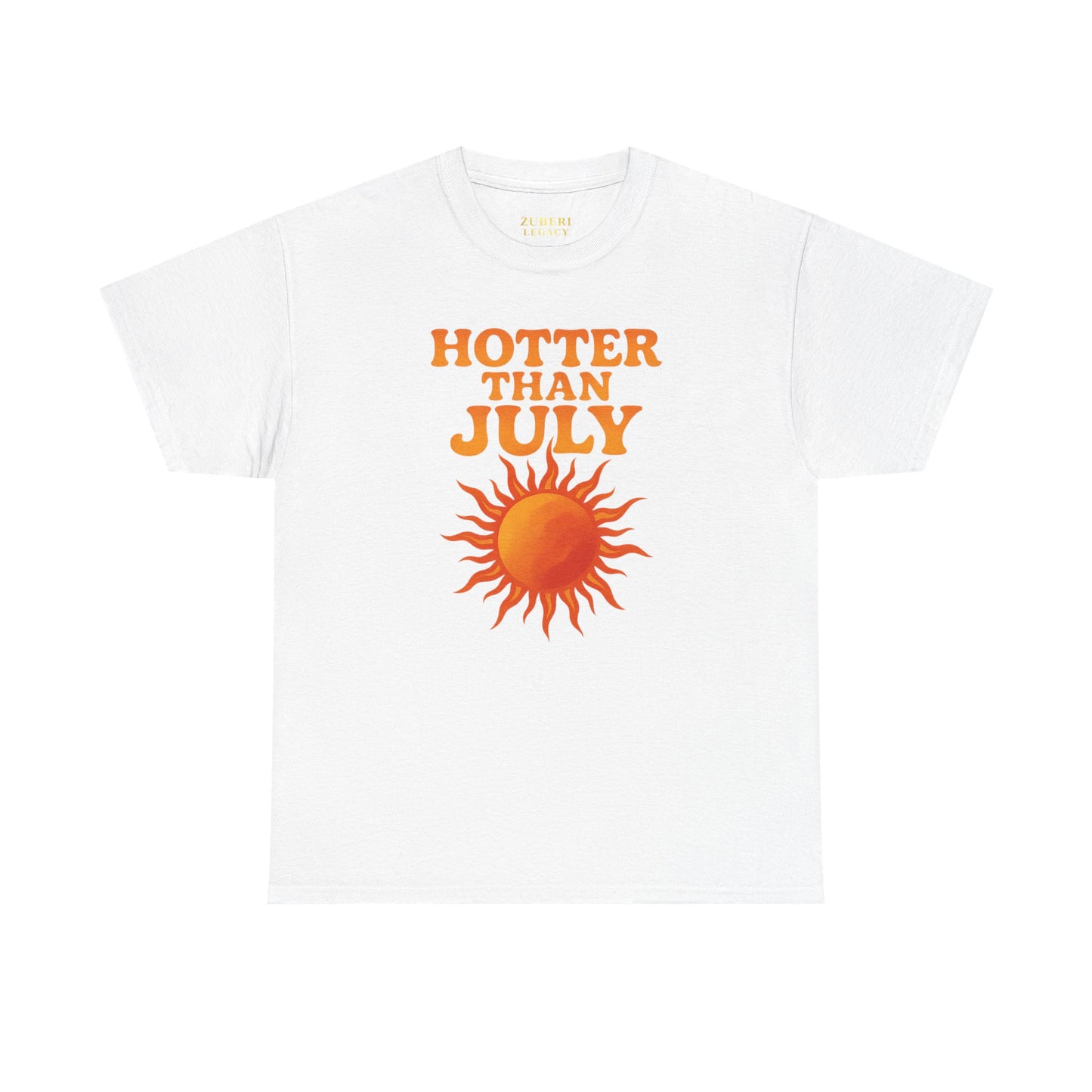 Bun Dem Summer Hotter Than July Unisex Cotton Tee | Summer Empire Edition, Sun Lovers, Casual Wear, Gift for Friends, Trendy Apparel