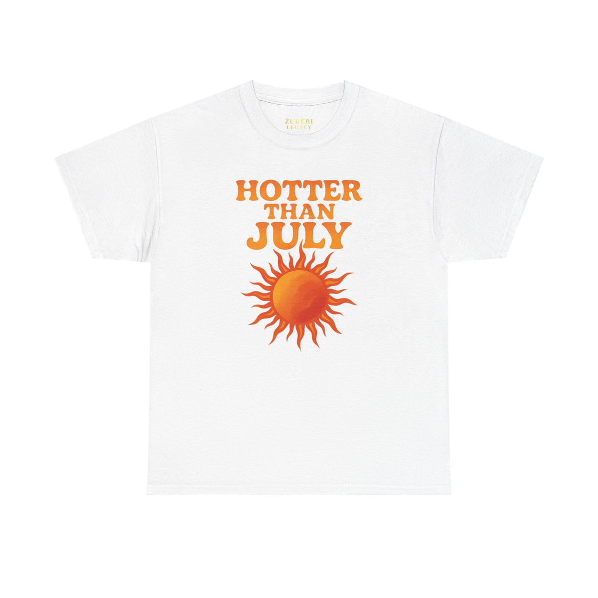 Bun Dem Summer Hotter Than July Unisex Cotton Tee | Summer Empire Edition, Sun Lovers, Casual Wear, Gift for Friends, Trendy Apparel