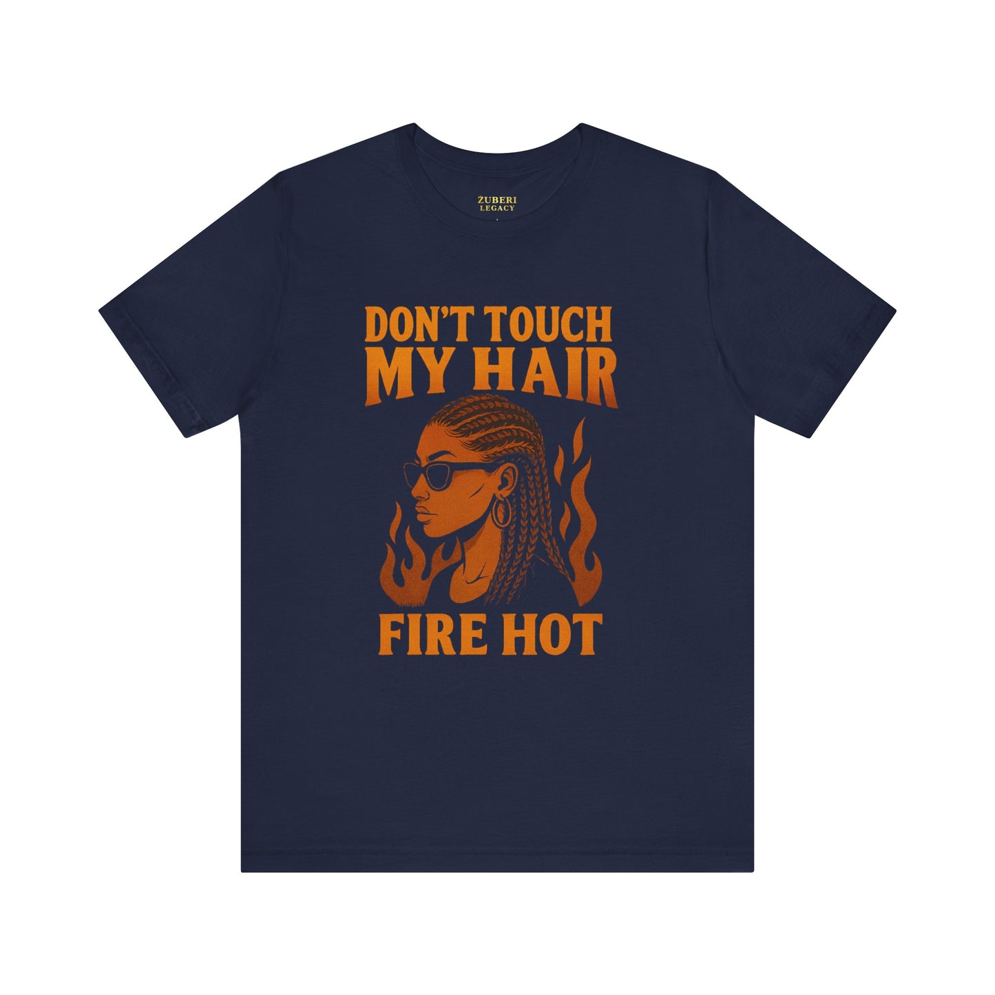 Fire Hot Hair Graphic Tee, Unisex Jersey Short Sleeve Tee, Afrocentric T-Shirt, Black Pride Apparel, Unique Gift for Her, Fun Casual Wear