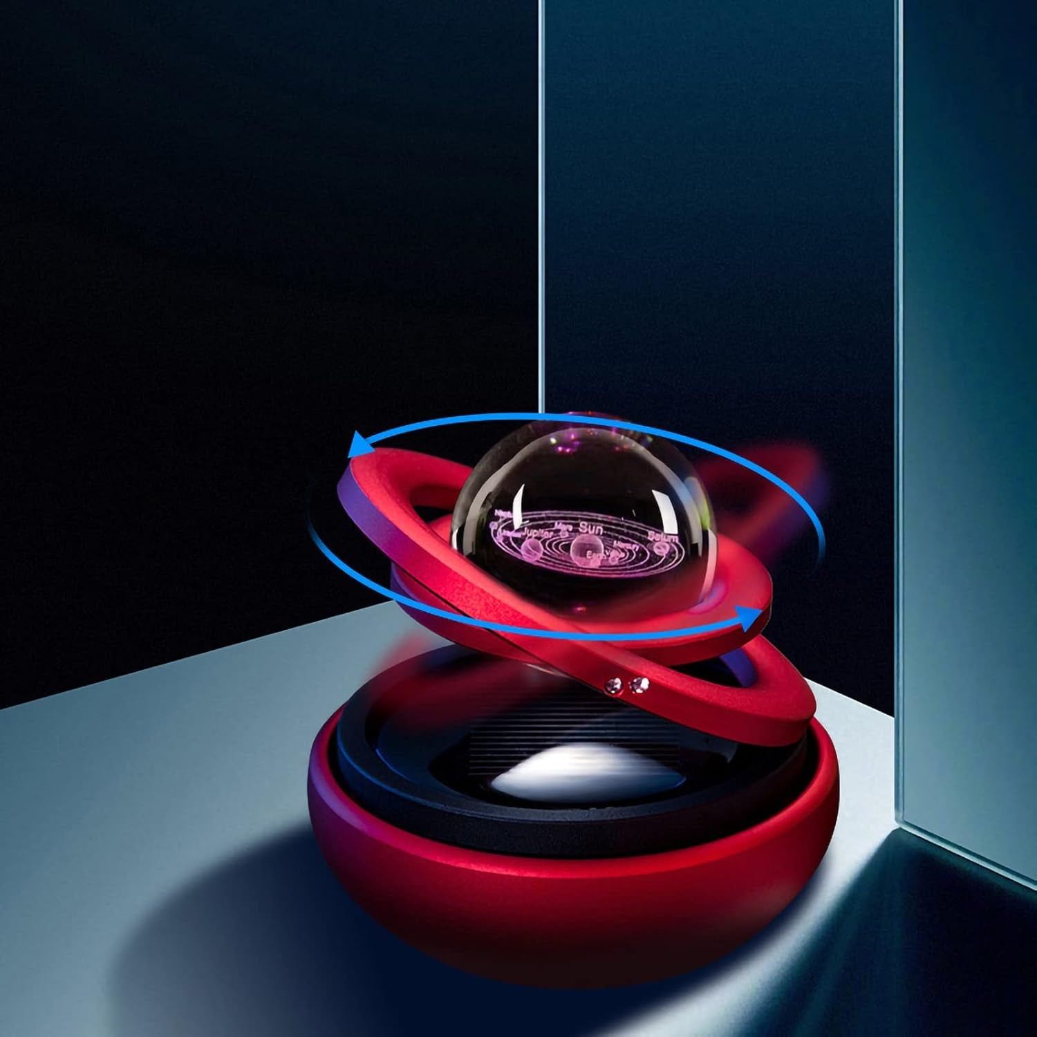 Galaxy Design Solar Car Perfume Pendant - Long Lasting Aromatherapy Diffuser for a Refreshing Drive!