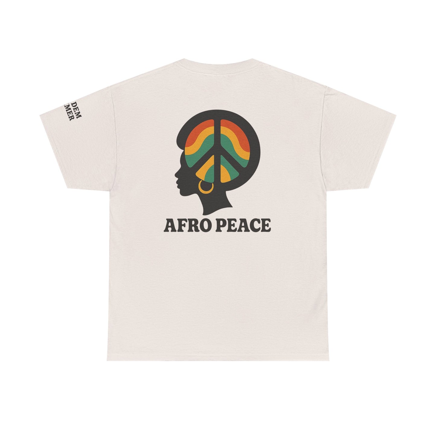 Bun Dem Summer Afro Peace Unisex Tee, Empire Edition Afrocentric Cotton T-Shirt, Peace Sign Shirt, Black History Month Apparel, Gift for Activists, Cultural Pride Wear