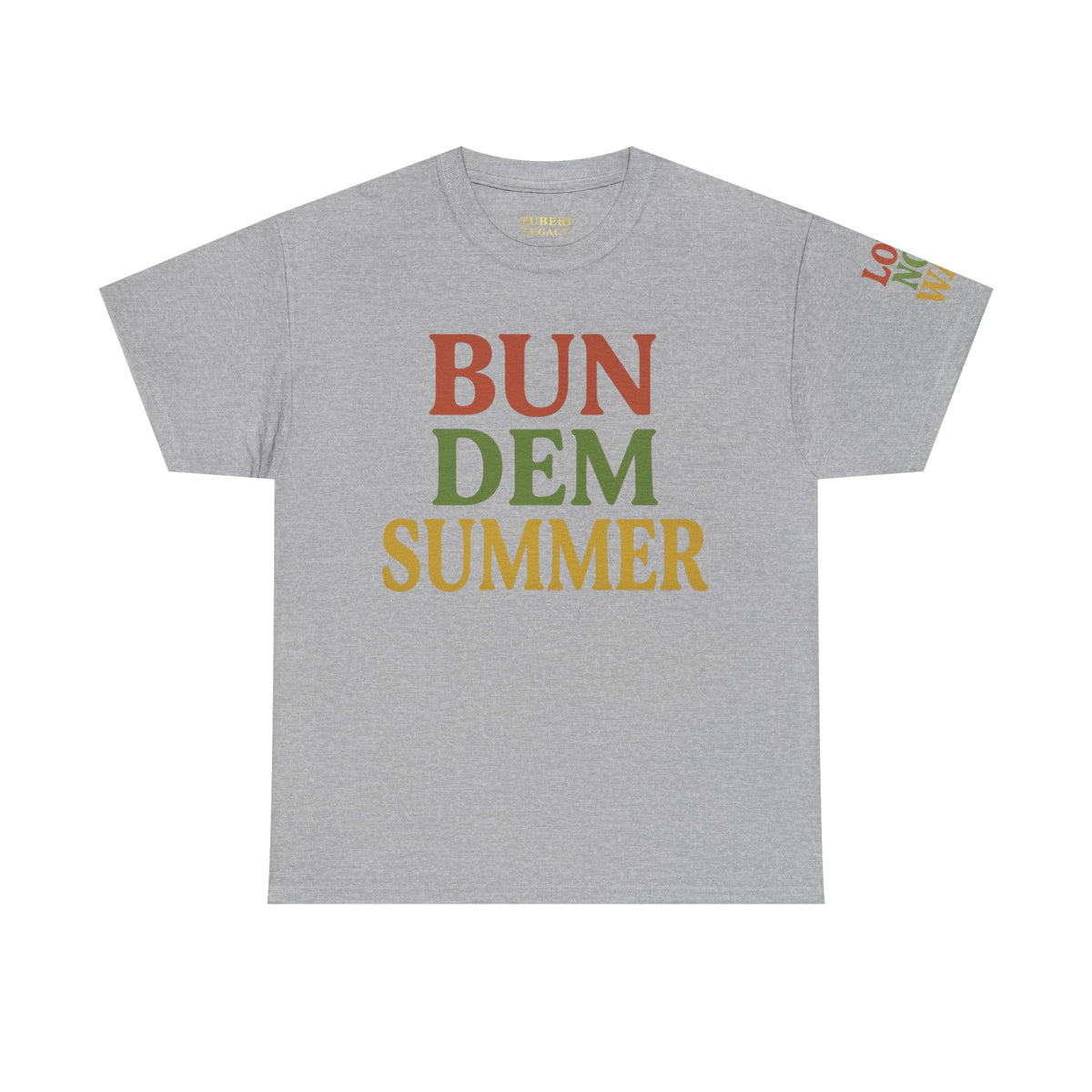 'Bun Dem Summer' Unisex Heavy Cotton Tee with and 'Love Not War' Design – Casual Summer Shirt, Gifts for Music Lovers, Festival Wear, [...]