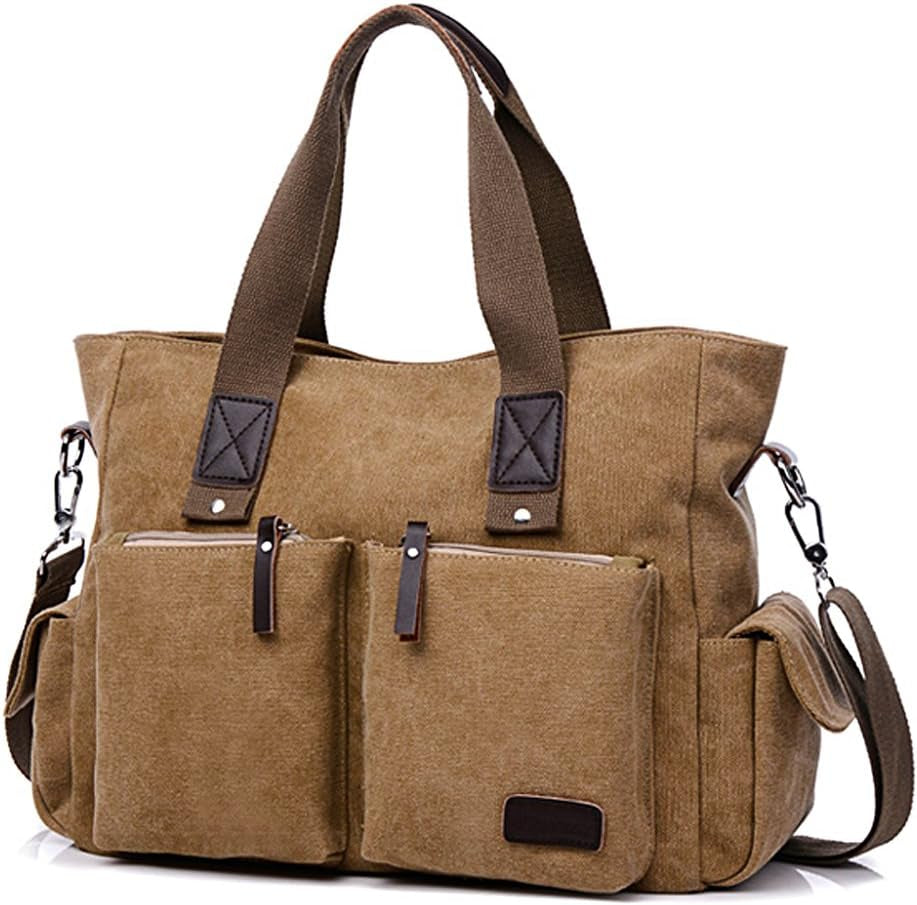 Tolfe Women Top Handle Satchel Handbags Shoulder Bag Messenger Tote Bag Purse Crossbody Bag Travel Work Tote Bag