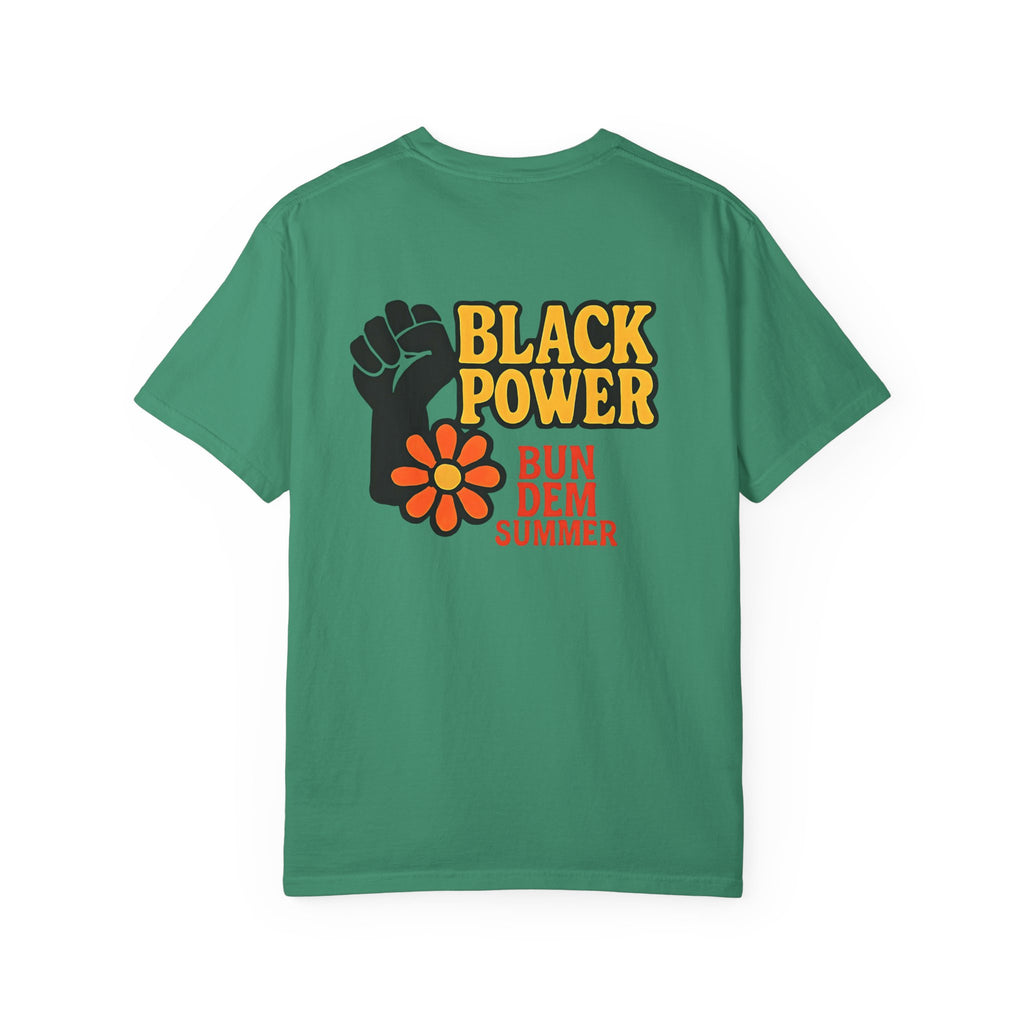 Bun Dem Summer - Black Power Unisex Statement T-Shirt Empire Edition, Summer Fashion, Casual Wear, Ideal for Pride, Activism & Celebration