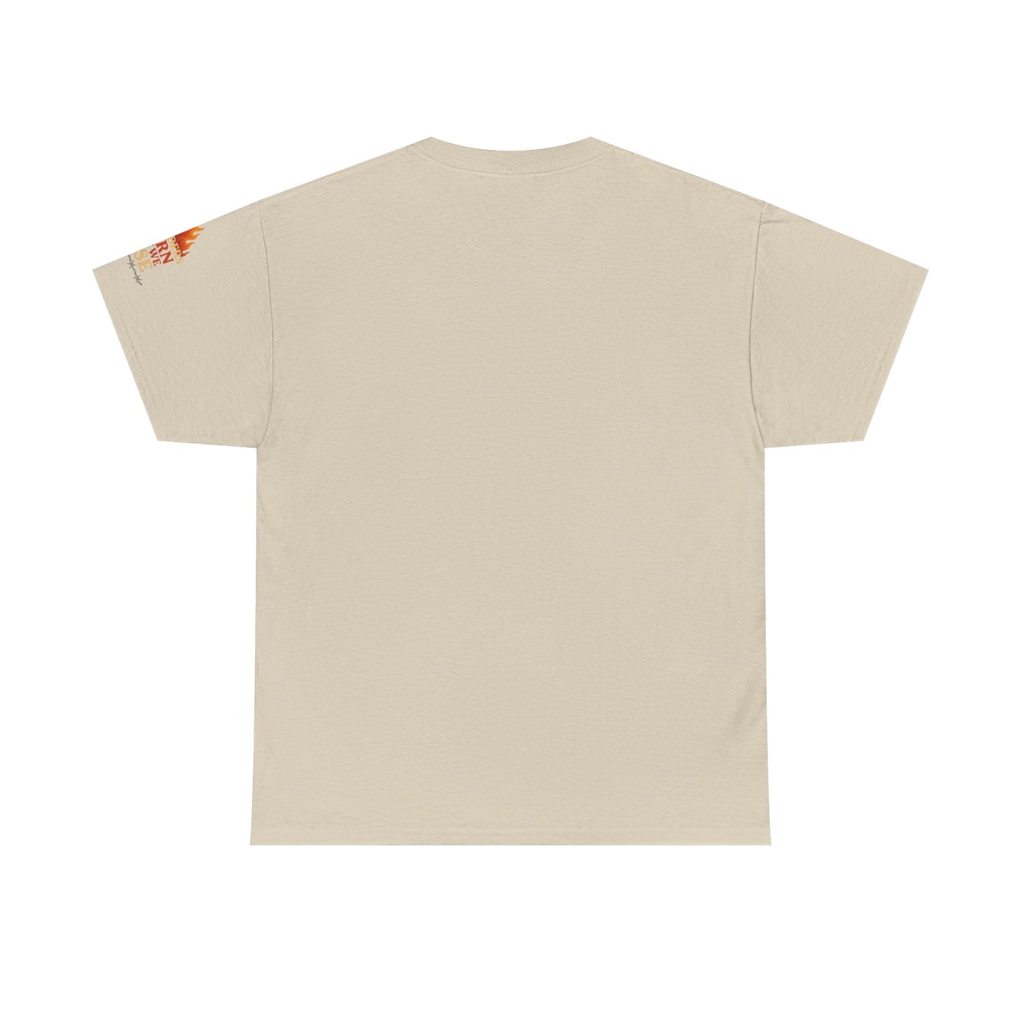 Bun Dem Summer Empowering Unisex Heavy Cotton Tee| Gildan 5000 - "Borders Burn But We Rise" Empire Edition - Activism Fashion, Statement Shirt, Gift for Allies, Equality