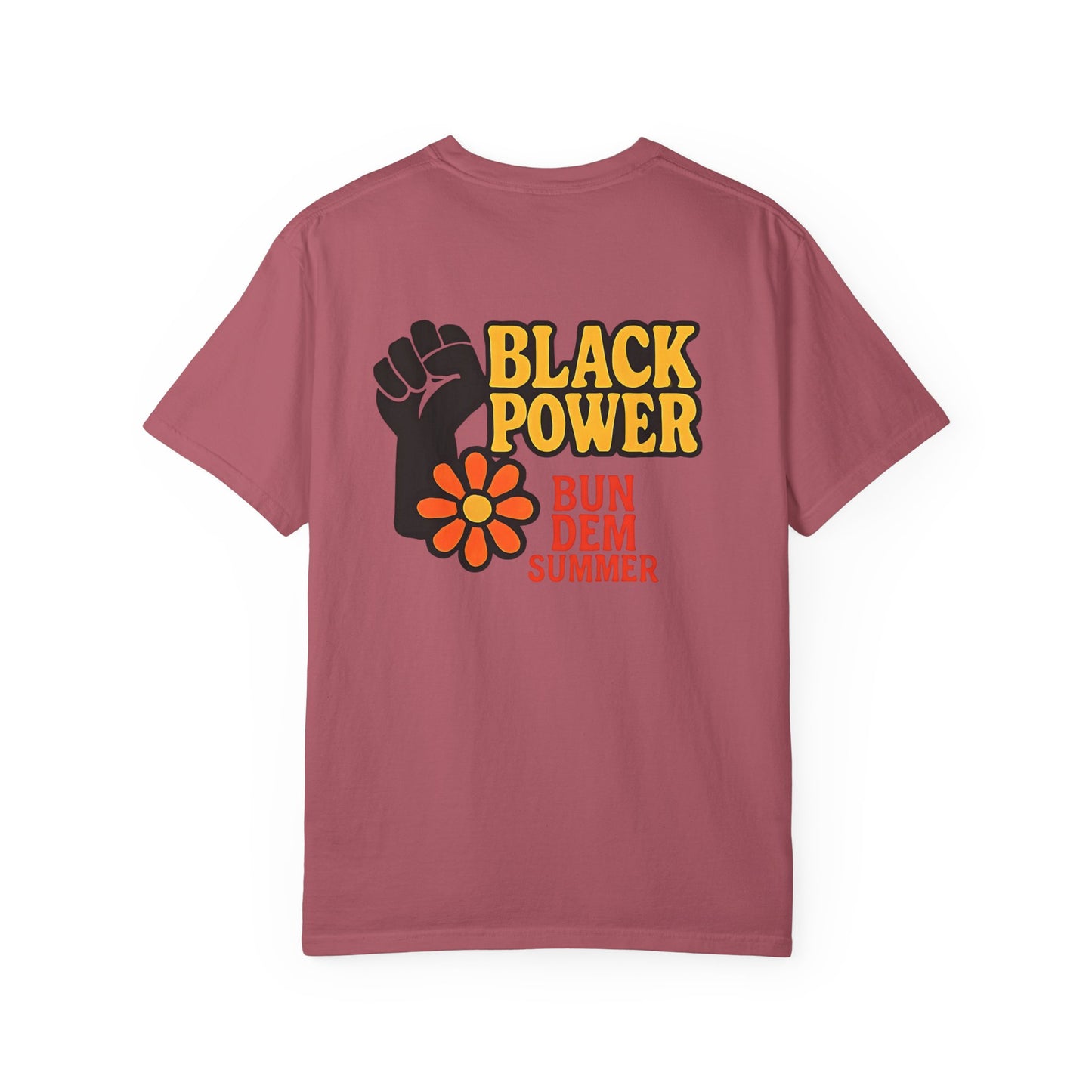 Bun Dem Summer - Black Power Unisex Statement T-Shirt Empire Edition, Summer Fashion, Casual Wear, Ideal for Pride, Activism & Celebration