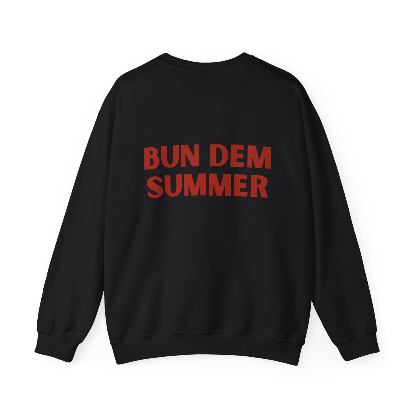 Bun Dem Summer Bear Themed Crewneck Sweatshirt - Get Out of My Way Empire Edition, Unique Gift for Outdoor Lovers, Cozy Casual Style, Perfect for Autumn