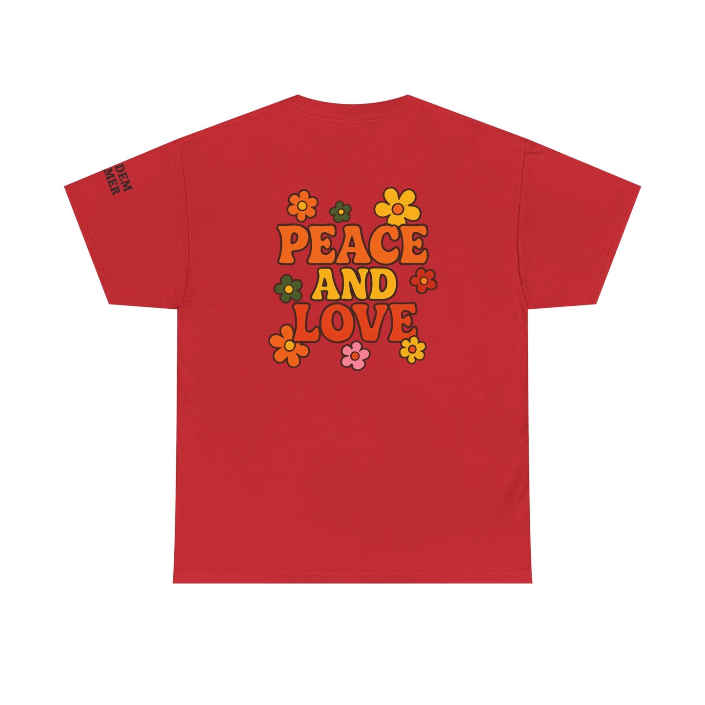 Summer Vibes Unisex Tee | Peace & Love Graphic Shirt, Casual Summer Outfit, Festival Wear, Gift for Friends, Retro Style