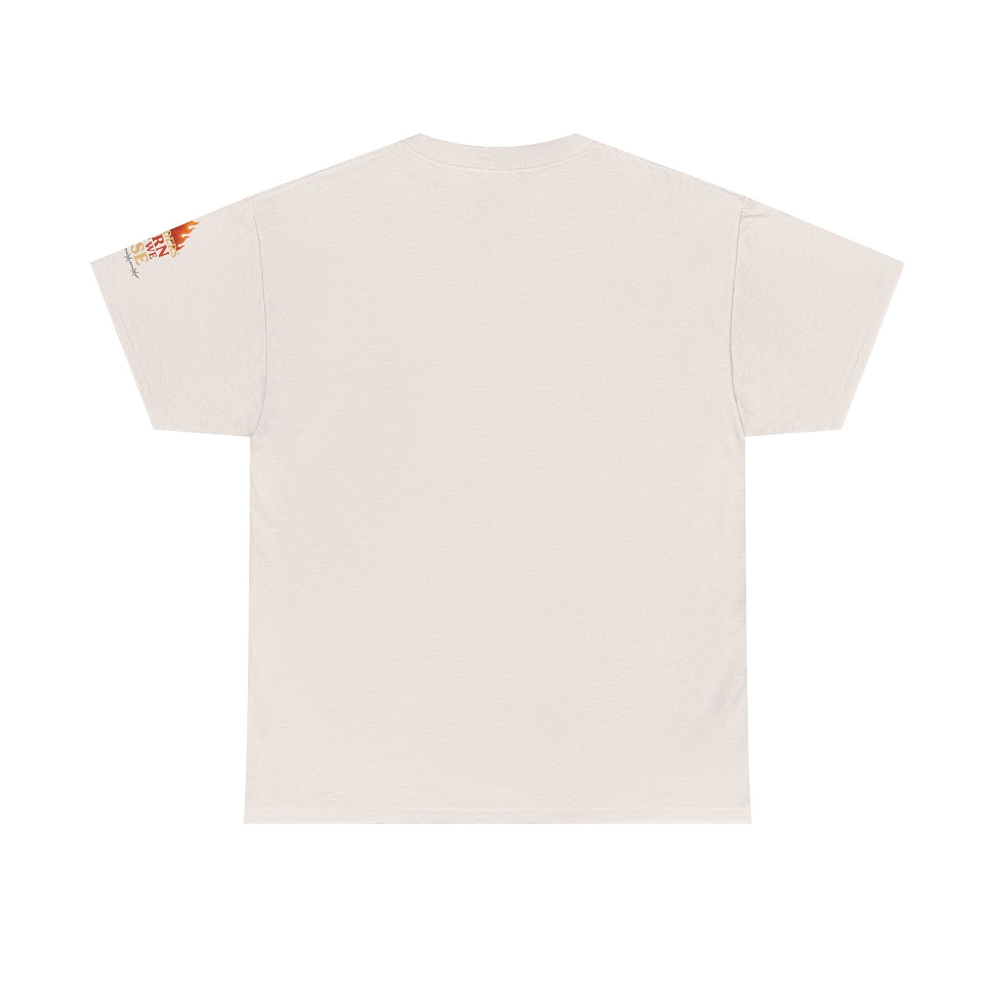 Bun Dem Summer Empowering Unisex Heavy Cotton Tee| Gildan 5000 - "Borders Burn But We Rise" Empire Edition - Activism Fashion, Statement Shirt, Gift for Allies, Equality
