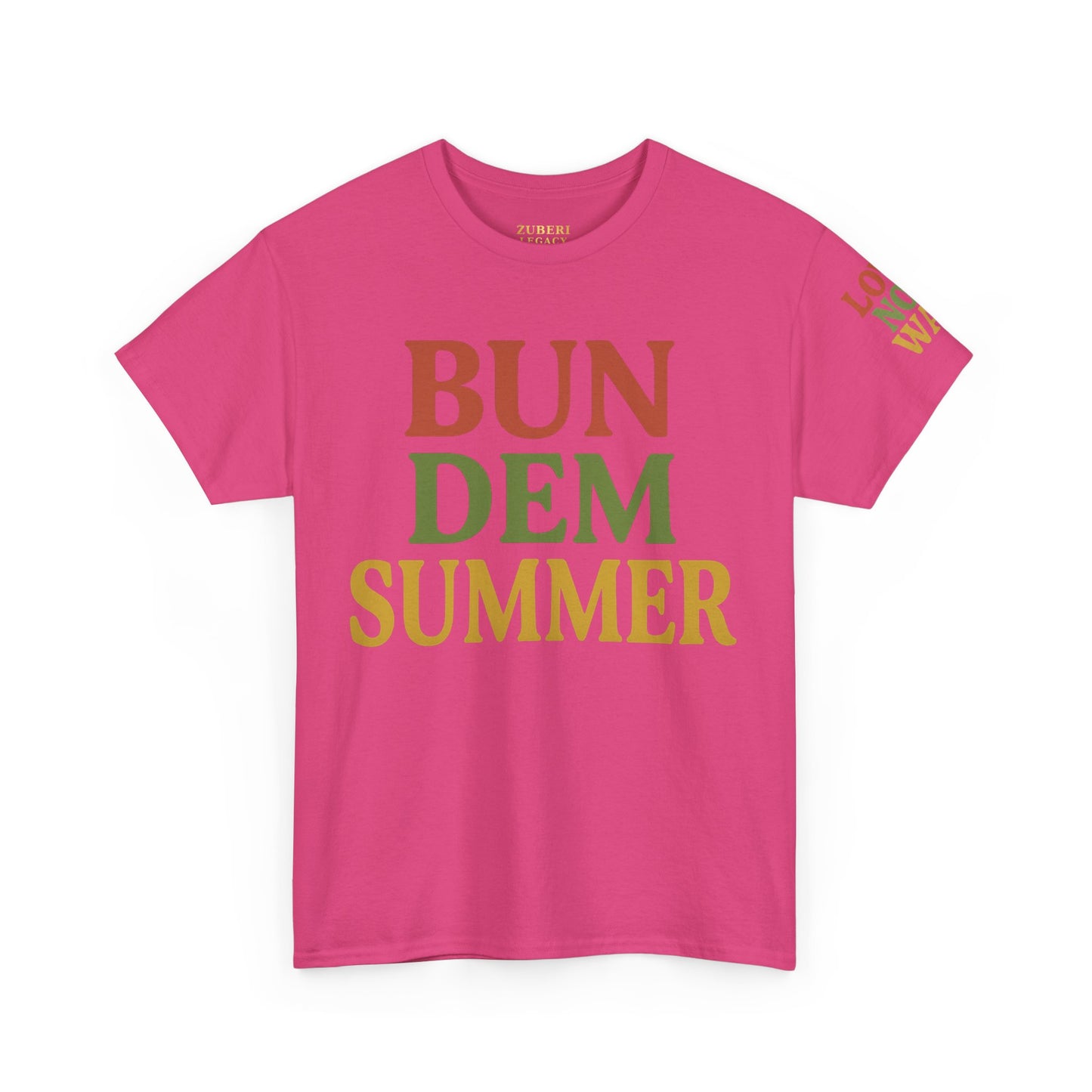'Bun Dem Summer' Unisex Heavy Cotton Tee with and 'Love Not War' Design – Casual Summer Shirt, Gifts for Music Lovers, Festival Wear, [...]