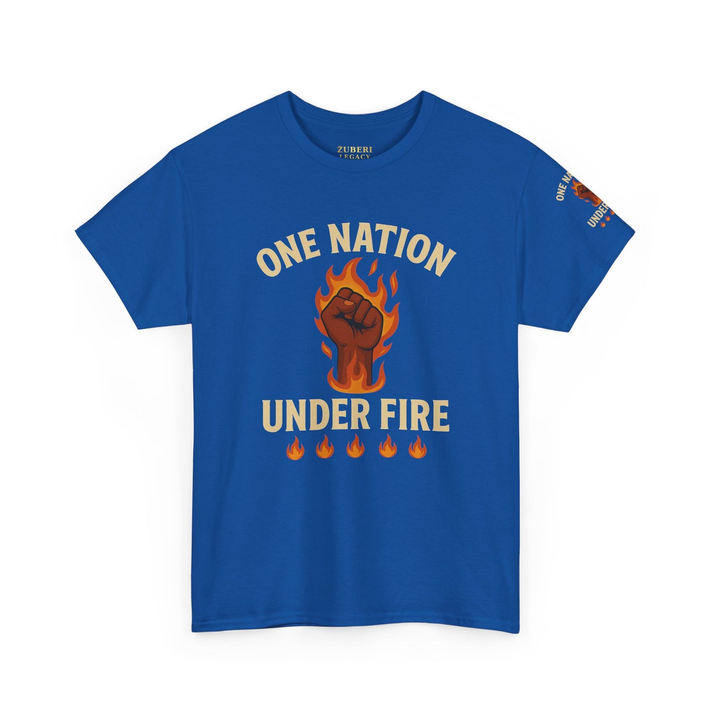 Bun Dem Summer Unisex Heavy Cotton Tee - One Nation Under Fire Empire Edition Graphic Tee, Protest Shirt, Activism Apparel, Gift for Social Justice Warriors