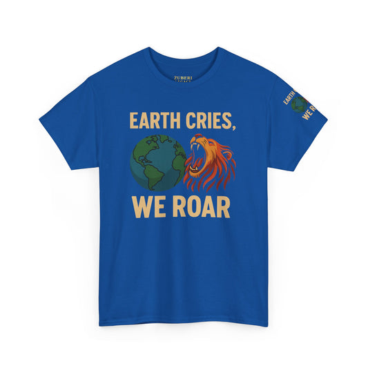 Bun Dem Summer Earth Cries We Roar Empire Edition Earth Awareness Unisex Cotton Tee, Eco-Friendly T-Shirt , Wildlife Conservation Shirt, Gift for Nature Lovers, Sustainable Fashion