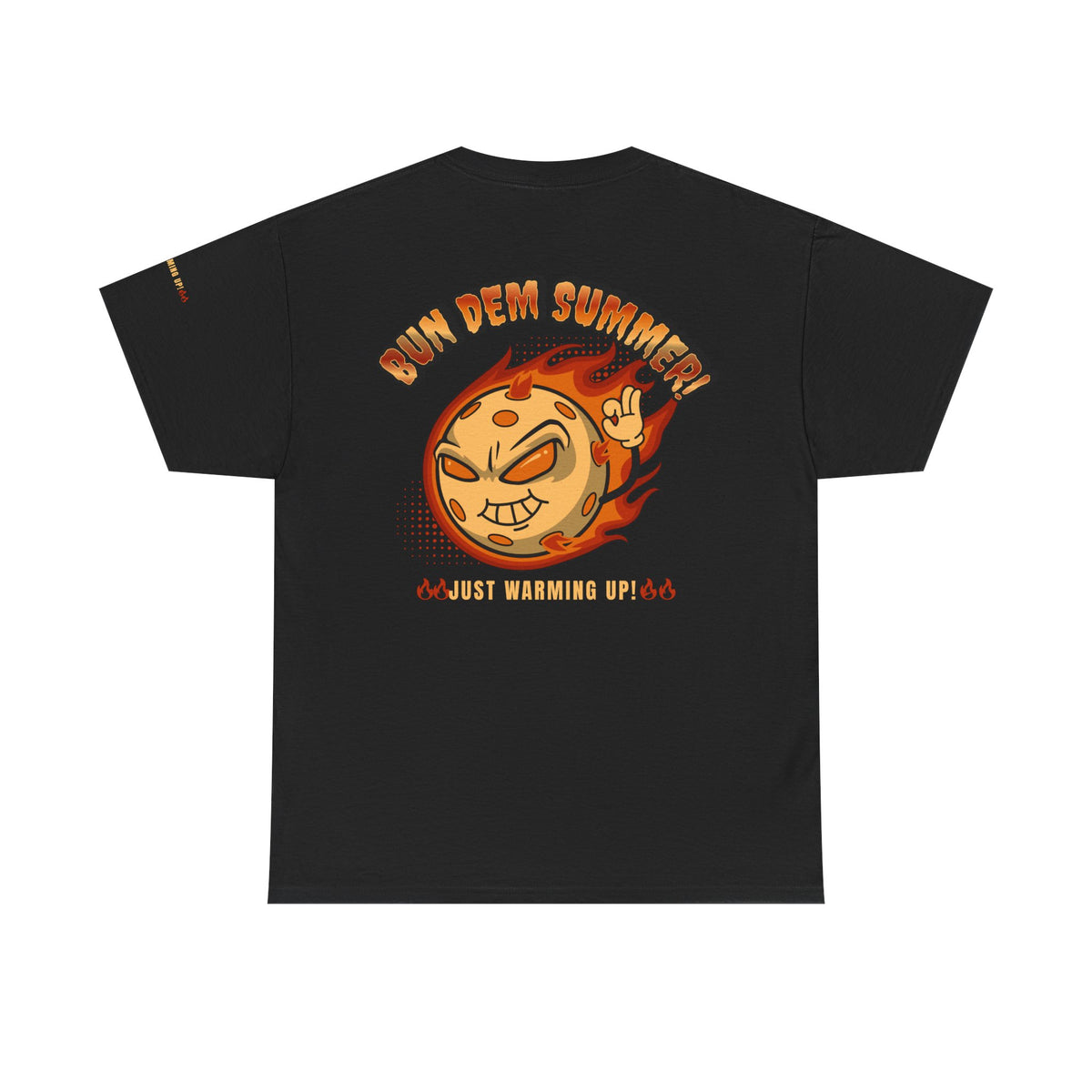 Bun Dem Summer Just Warming Up! Unisex Heavy Cotton Tee Empie Edition, Summer Vibes Shirt, Cool Graphic Tee, Fun Casual Wear, Gift for Friends, Trendy Apparel