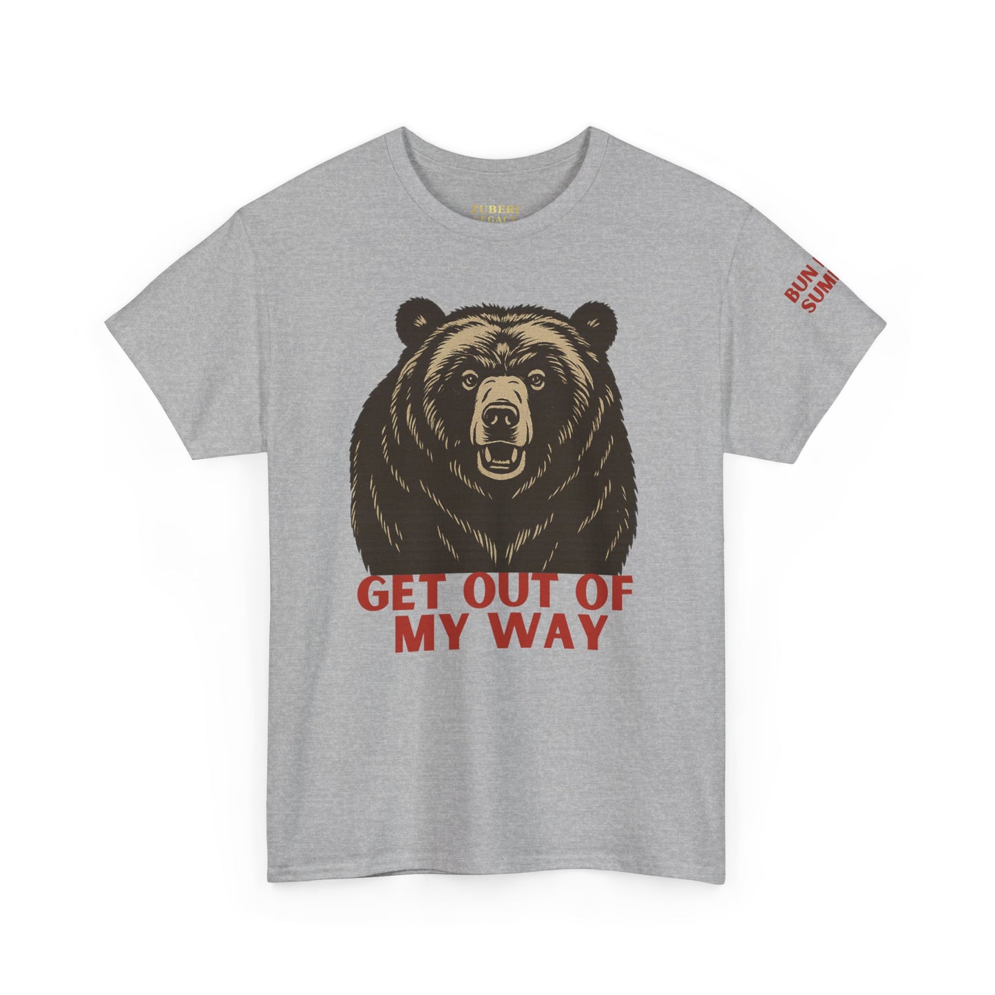 Bun Dem Summer Wild Spirit Graphic Tee, Get Out of My Way Shirt Empire Edition, Unisex Cotton Top, Bear Print T-shirt, Summer Vibes Fashion