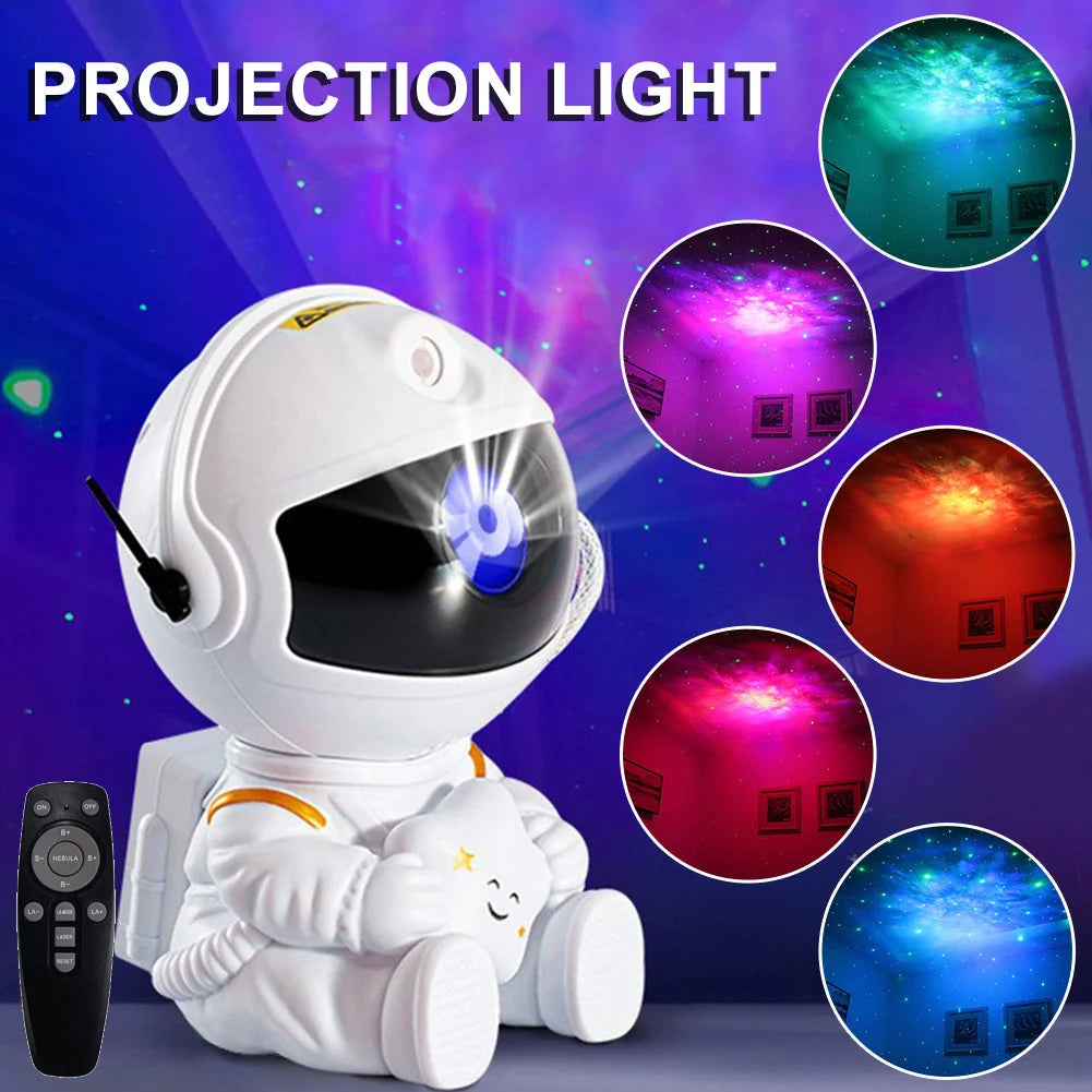 Galaxy Star Astronaut Projecto LED Night Light Astronaut Space Projector Lamp Decoration Bedroom Room Decorative for Children